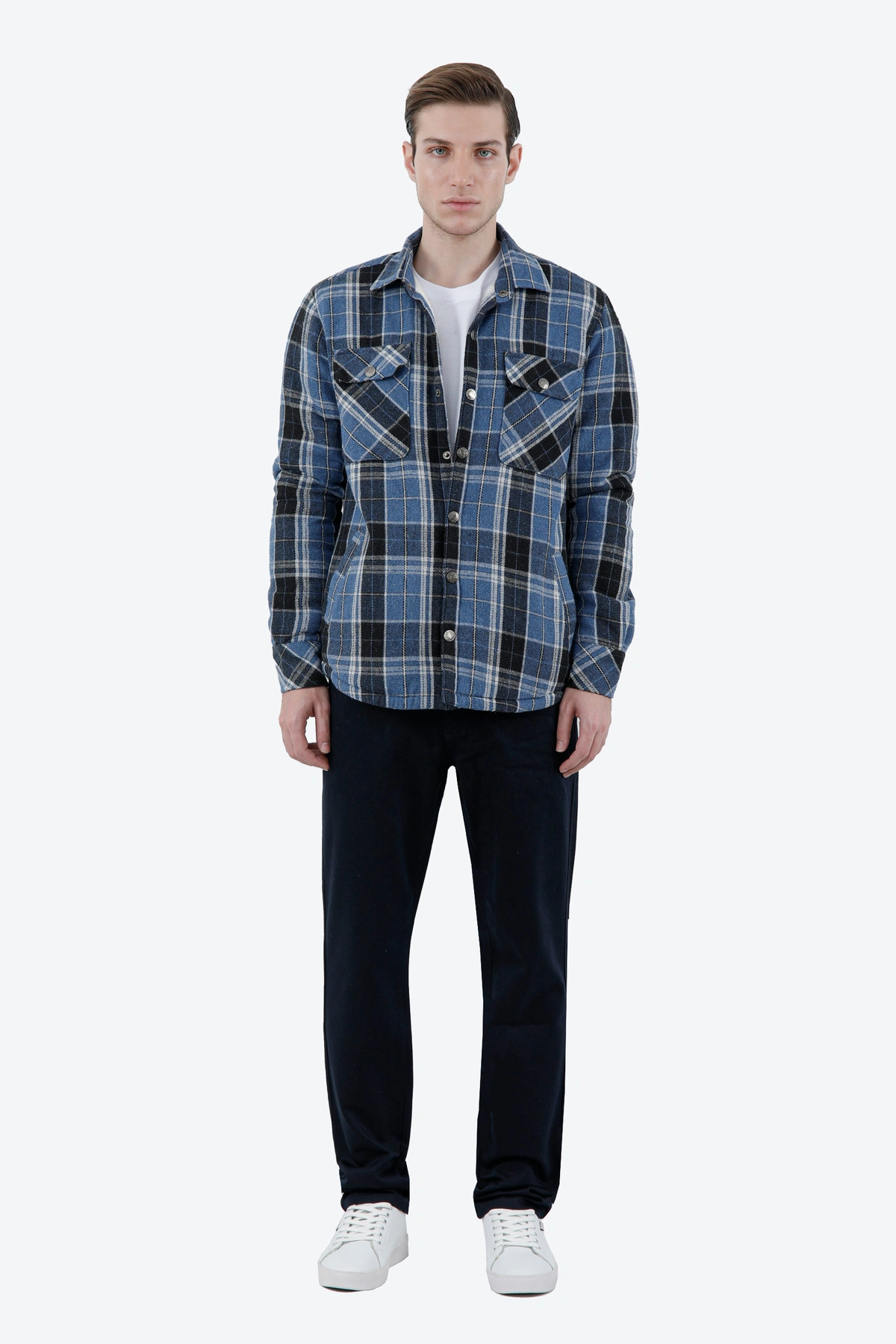 کاپشن پیراهنی چهارخانه مردانه ، کاپشن با آستری کرکی تدی خرید آسان و ارسال رایگان. 