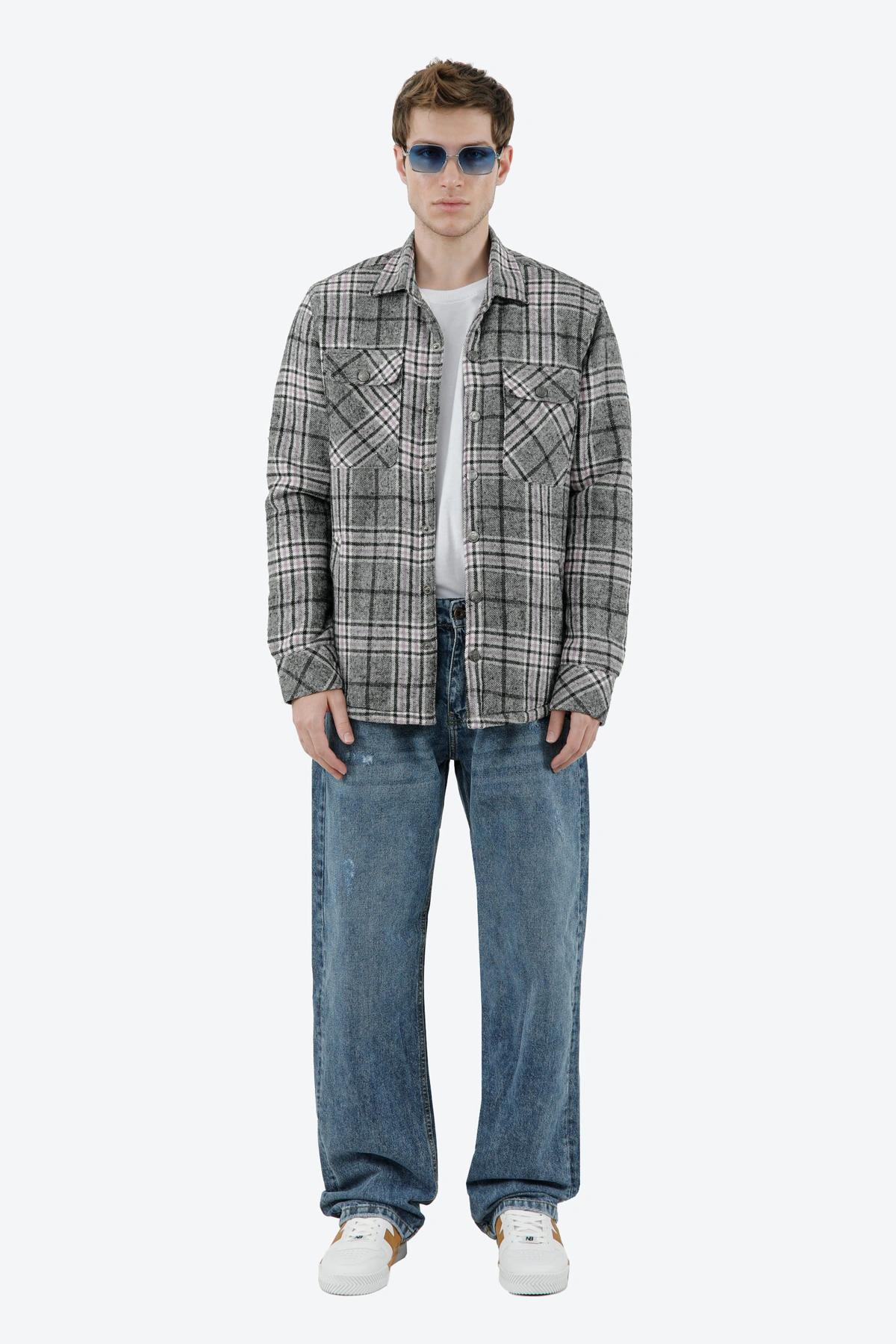 کاپشن پیراهنی چهارخانه مردانه ، کاپشن با آستری کرکی تدی خرید آسان و ارسال رایگان. 