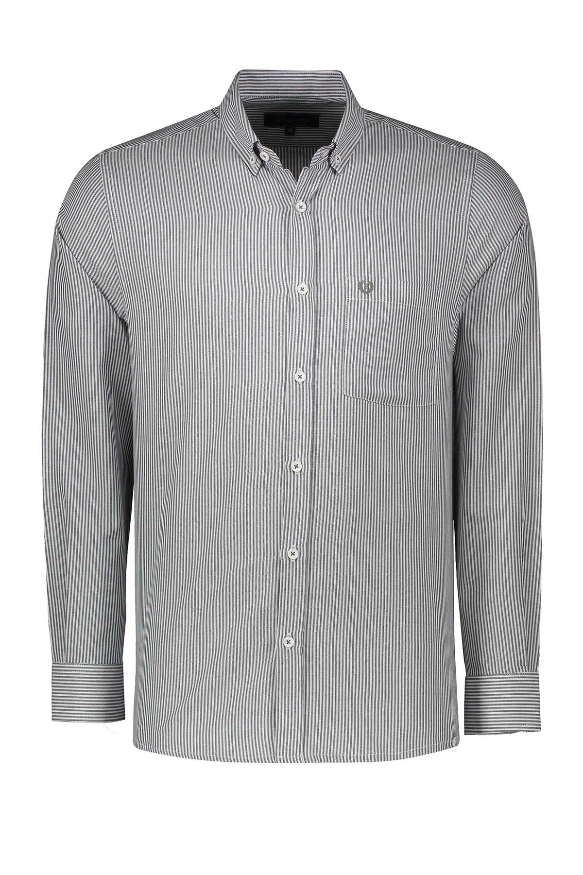 خرید پیراهن راه راه آستین بلند مردانه از برند پاتن جامه. ارسال رایگان پیراهن به سراسر کشور.