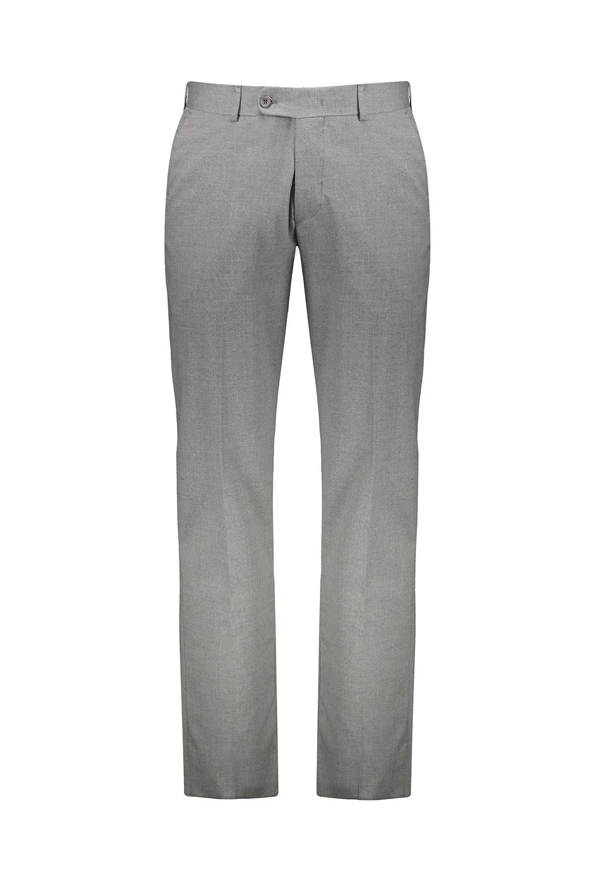 شلوار فاستونی مردانه رنگ طوسی ، جنس شلوار پارچه ای پلی استر پشم از برند پاتن جامه.