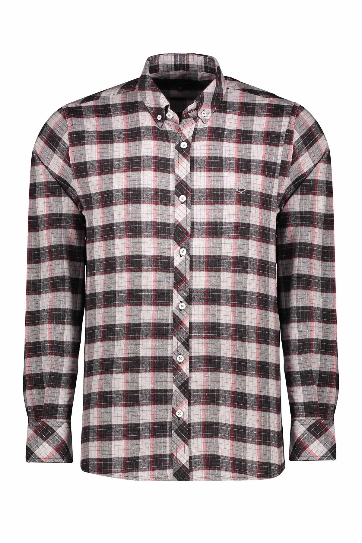 خرید پیراهن آستین بلند پشمی مردانه طرح چهارخانه با ارسال رایگان از فروشگاه آنلاین پاتن جامه.