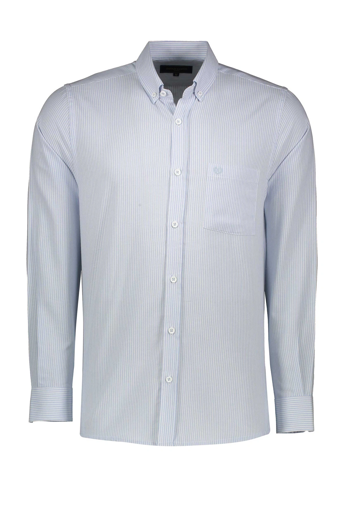 خرید پیراهن آستین بلند طرح راه راه مردانه از برند پاتن جامه. ارسال رایگان پیراهن به سراسر کشور.