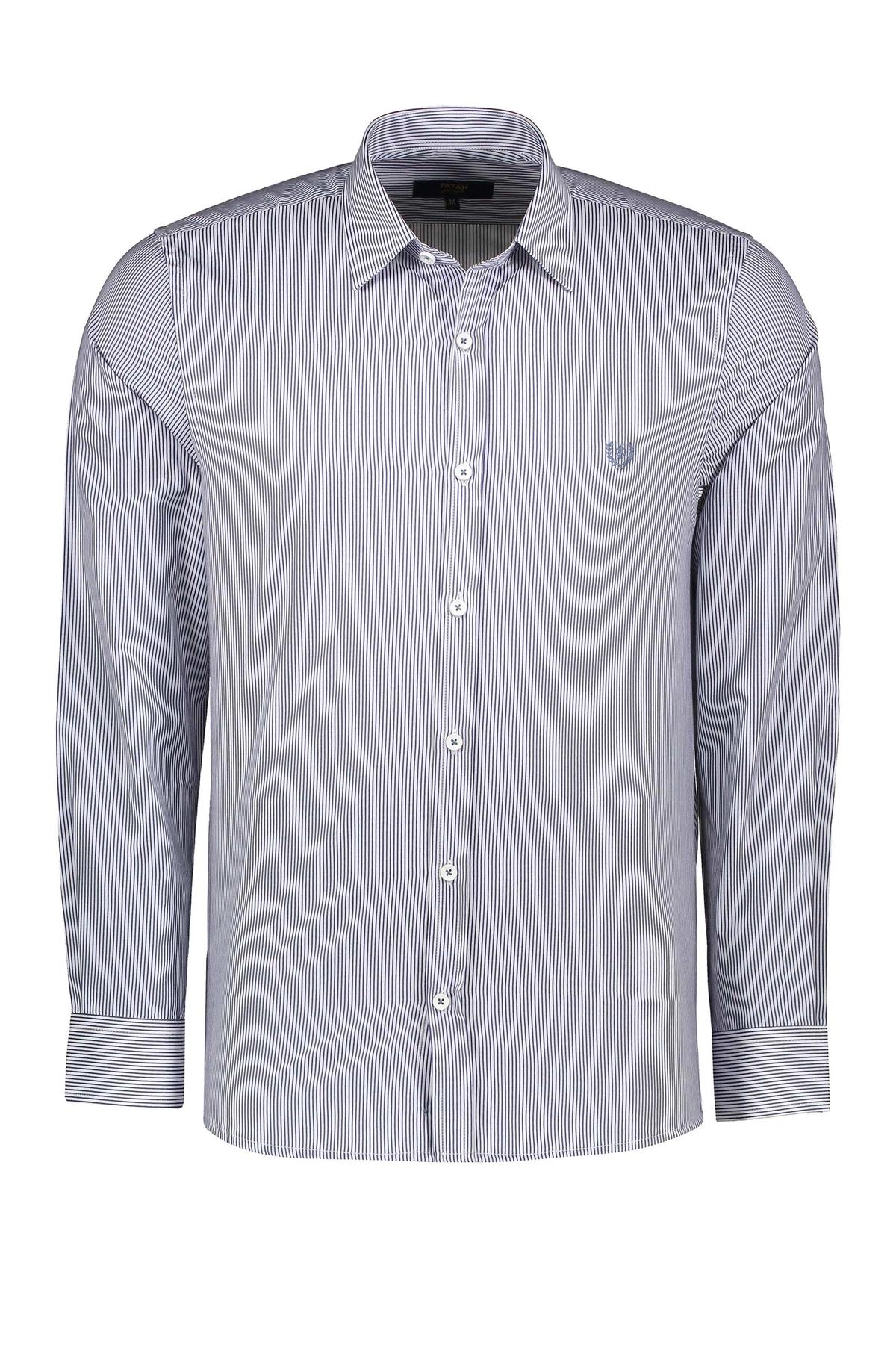 پیراهن آستین بلند رگولار مردانه ، پیراهن یقه برگردانه از برند پاتن جامه ارسال رایگان. 