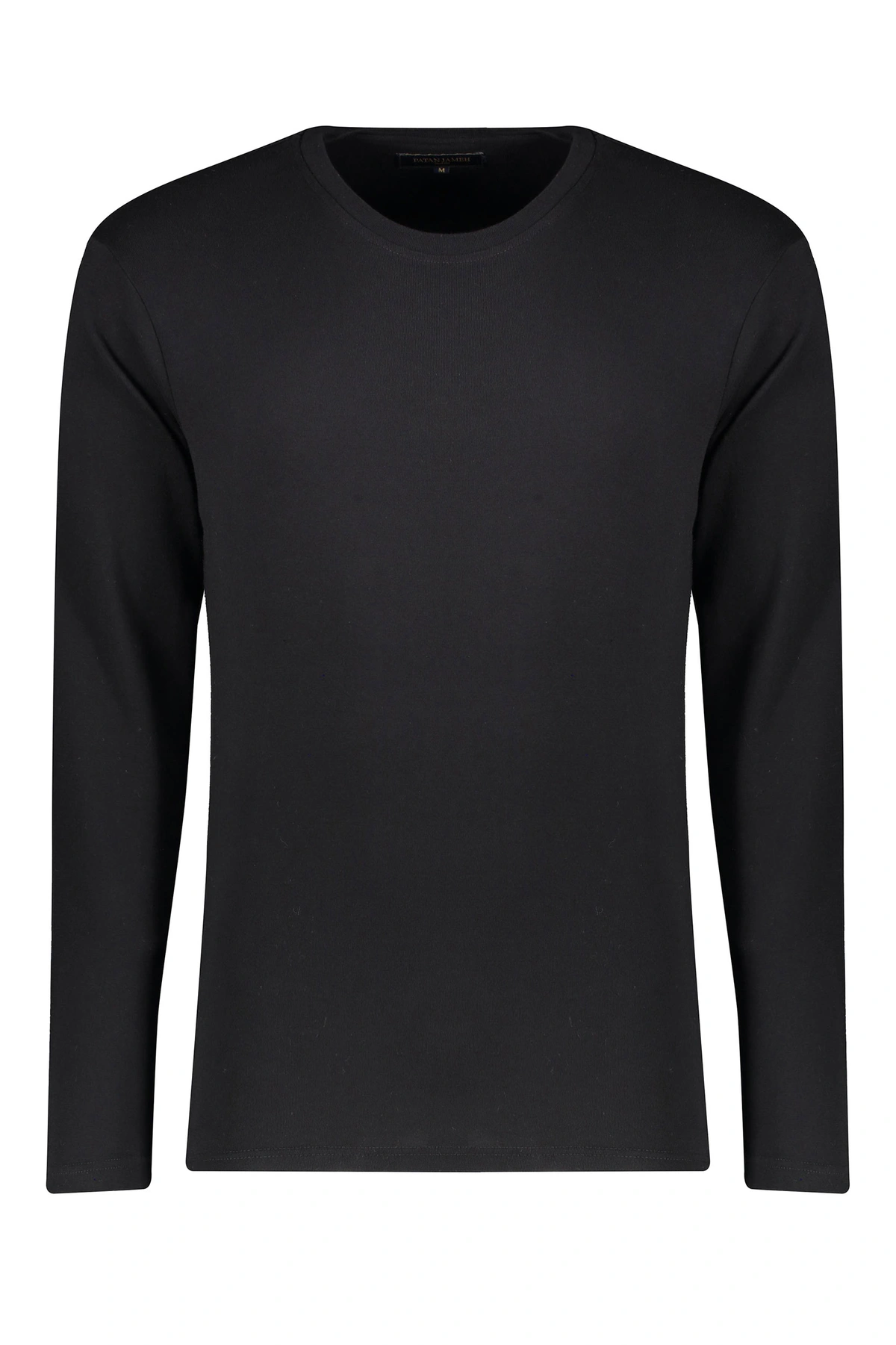 تیشرت آستین بلند مردانه خرید رنگ مشکی ، پارچه با ضخامت متوسط مناسب فصول نیمه سرد. 