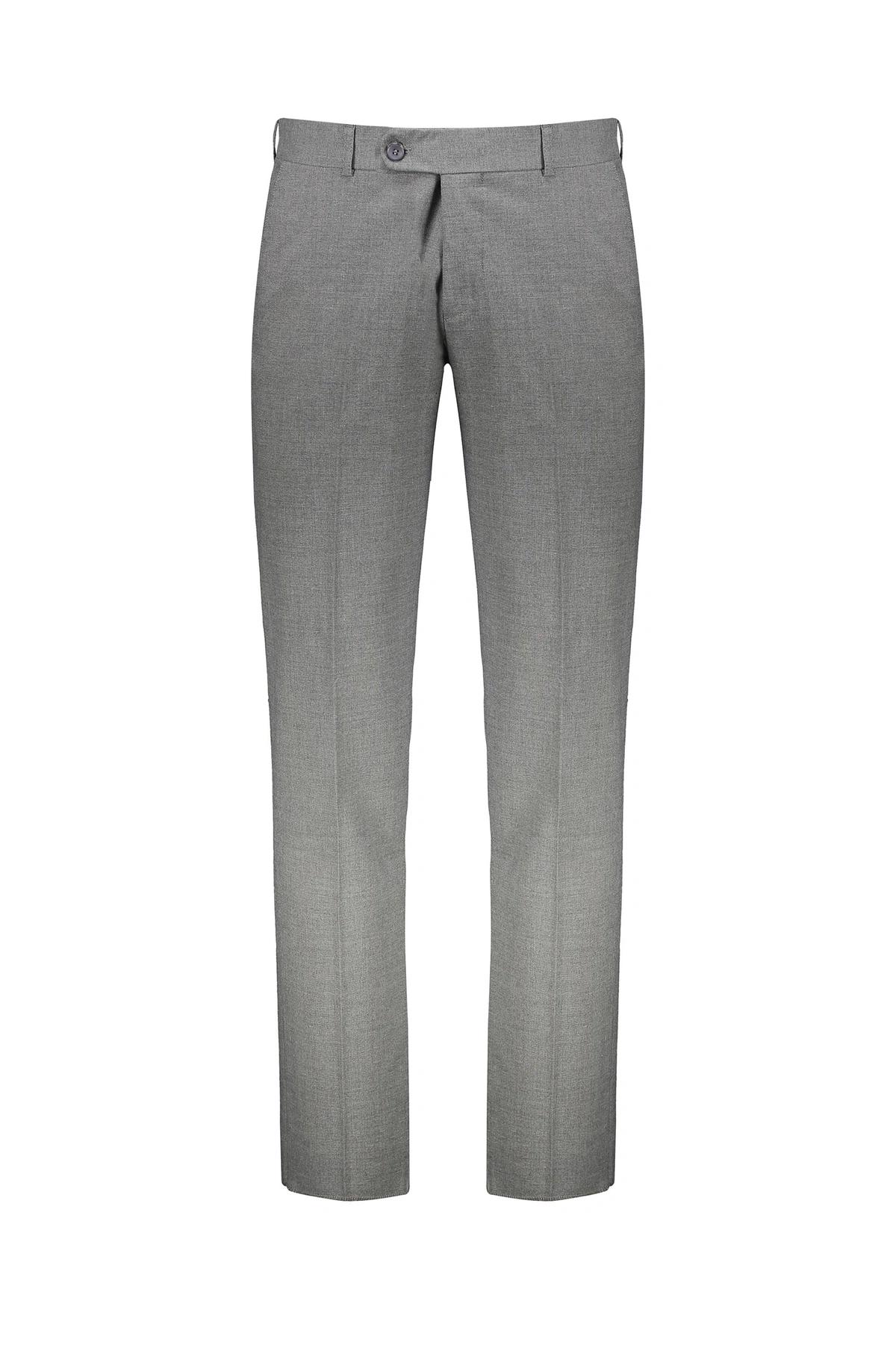 شلوار فاستونی مردانه رنگ طوسی تیره ، جنس شلوار پارچه ای پلی استر پشم از برند پاتن جامه.