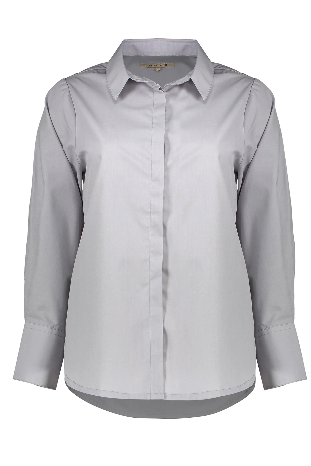 شومیز زنانه یقه دار آستین بلند از برند پاتن جامه ، پیراهن آستین بلند زنانه 