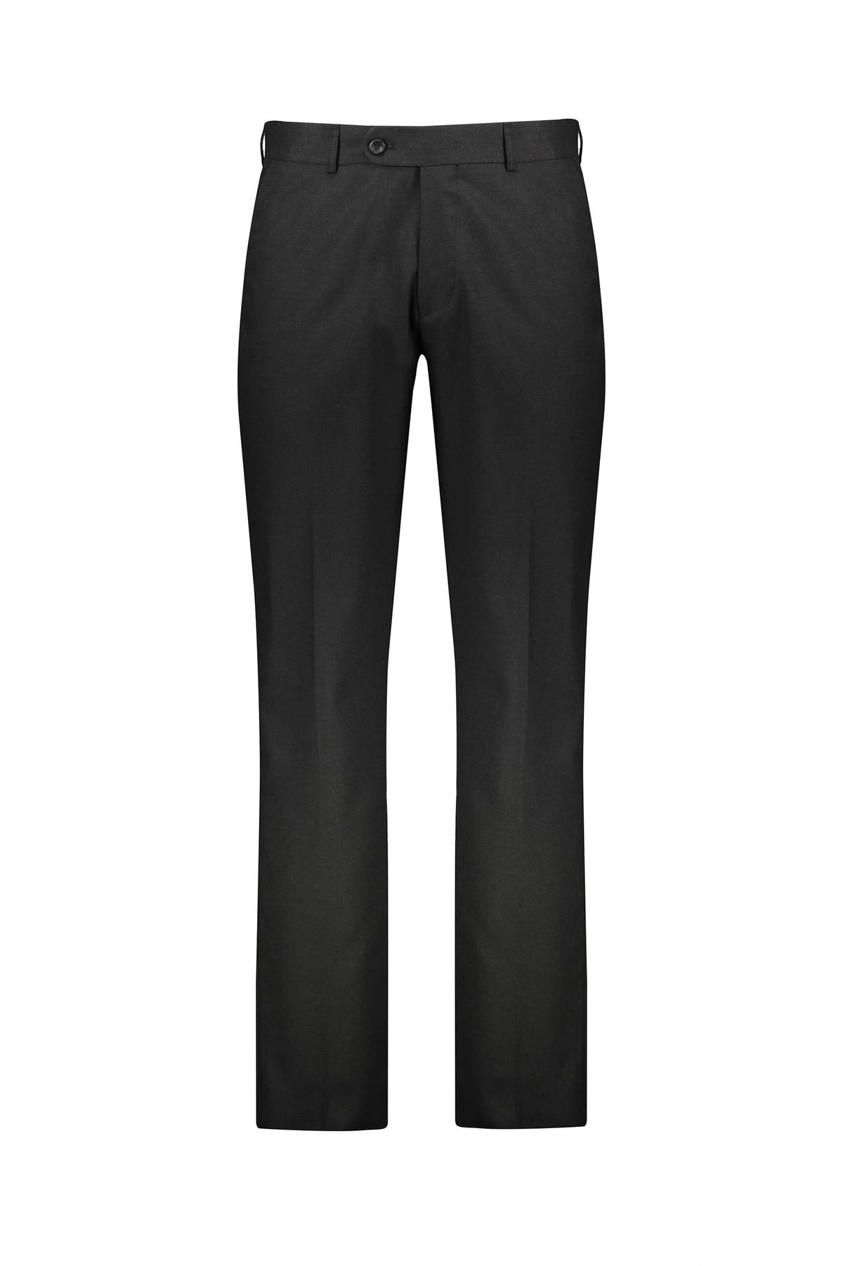 شلوار فاستونی مردانه رنگ مشکی ، جنس شلوار پارچه ای پلی استر پشم از برند پاتن جامه.