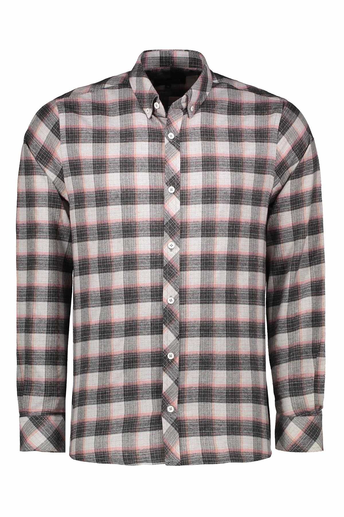 خرید پیراهن آستین بلند پشمی مردانه طرح چهارخانه با ارسال رایگان از فروشگاه آنلاین پاتن جامه. 