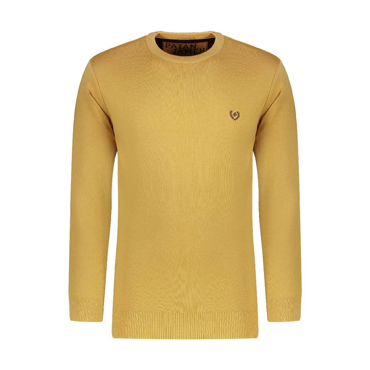 پلیور بافت مردانه تولید پاتن جامه می باشد. جنس بافت صد در صد پنبه و پارچه نیمه ضخیم می باشد. یقه گرد