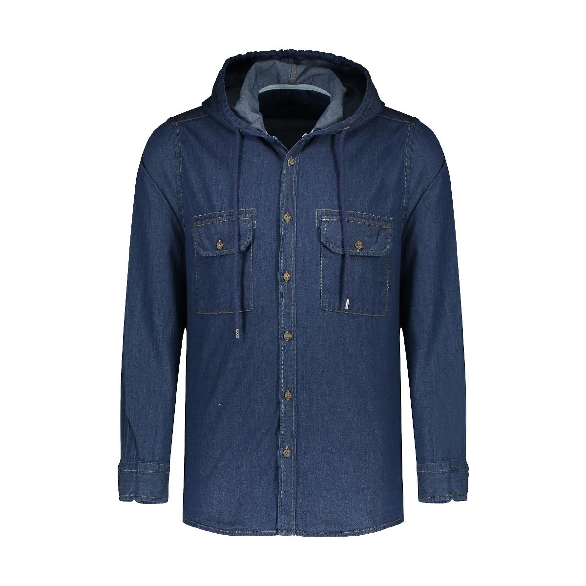 پیراهن جین کلاهدار مردانه تولید پاتن جامه می باشد. جنس پیراهن جین (صد در صد پنبه) می باشد. پارچه صد 