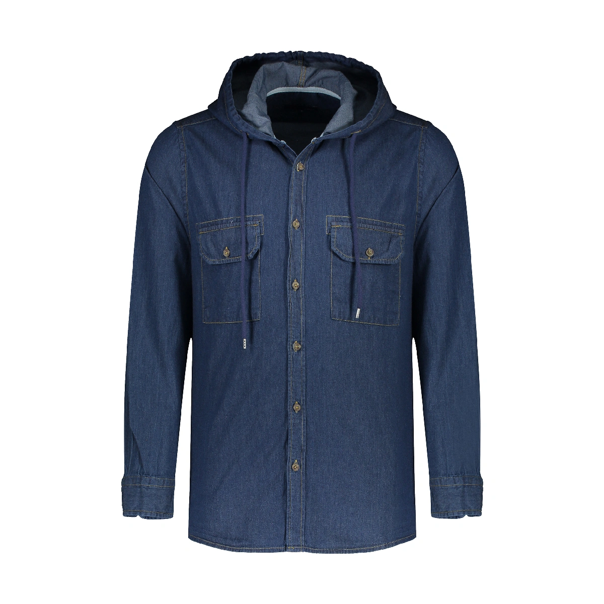 پیراهن جین کلاهدار مردانه تولید پاتن جامه می باشد. جنس پیراهن جین (صد در صد پنبه) می باشد. پارچه صد 