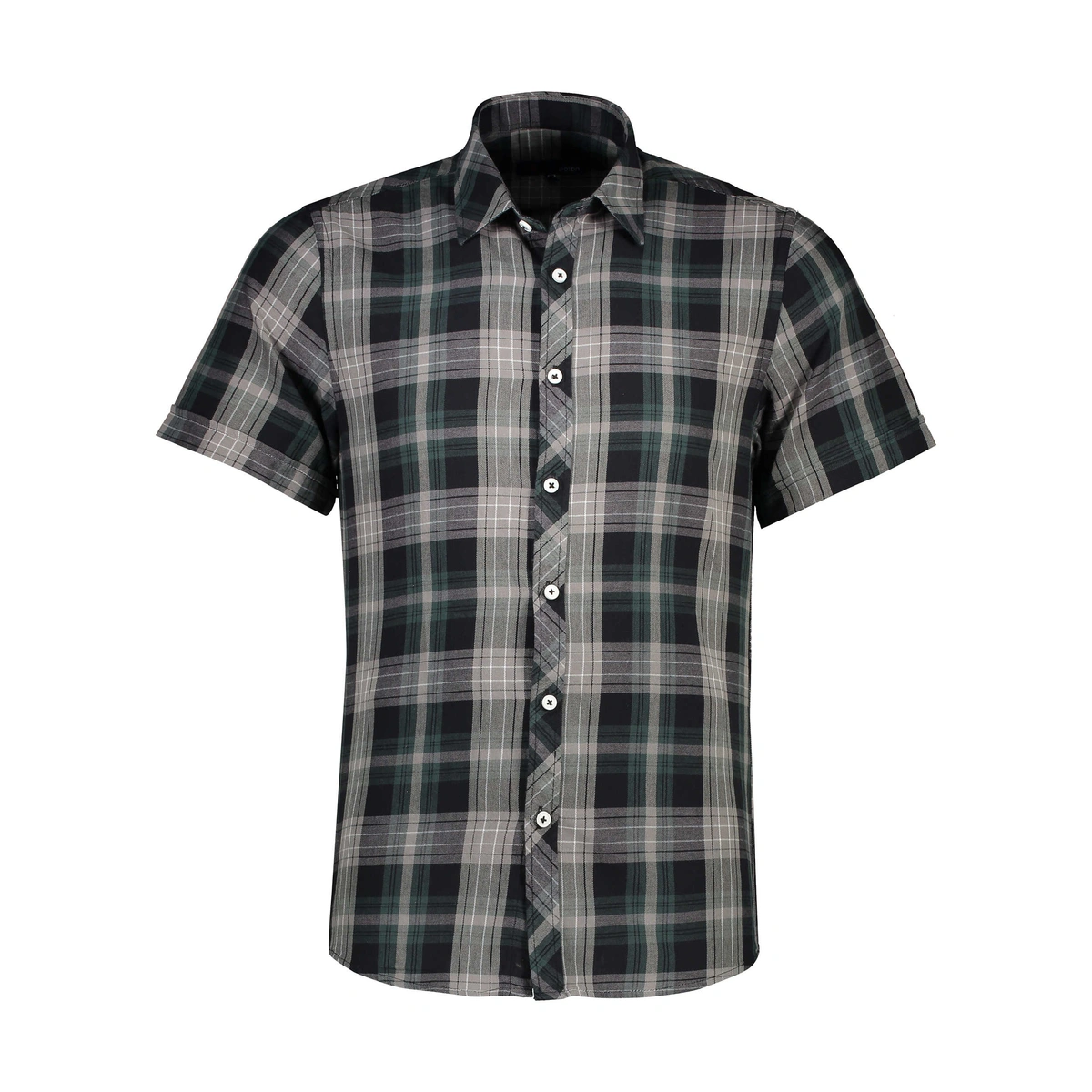 خرید پیراهن آستین کوتاه چهارخانه مردانه پاتن جامه. پیراهن نخی مردانه با قیمت مناسب از برند پاتن جامه