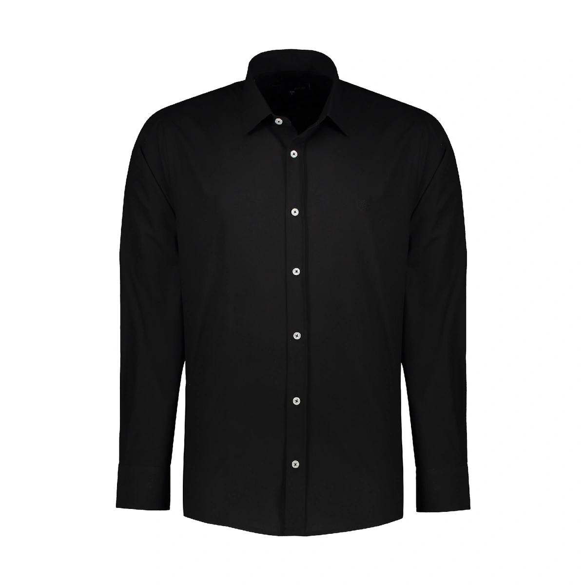 خرید پیراهن مشکی کلاسیک (زیر کتی)  آستین بلند مردانه تولید پاتن جامه می باشد. قیمت مناسب جنس پارچه پ