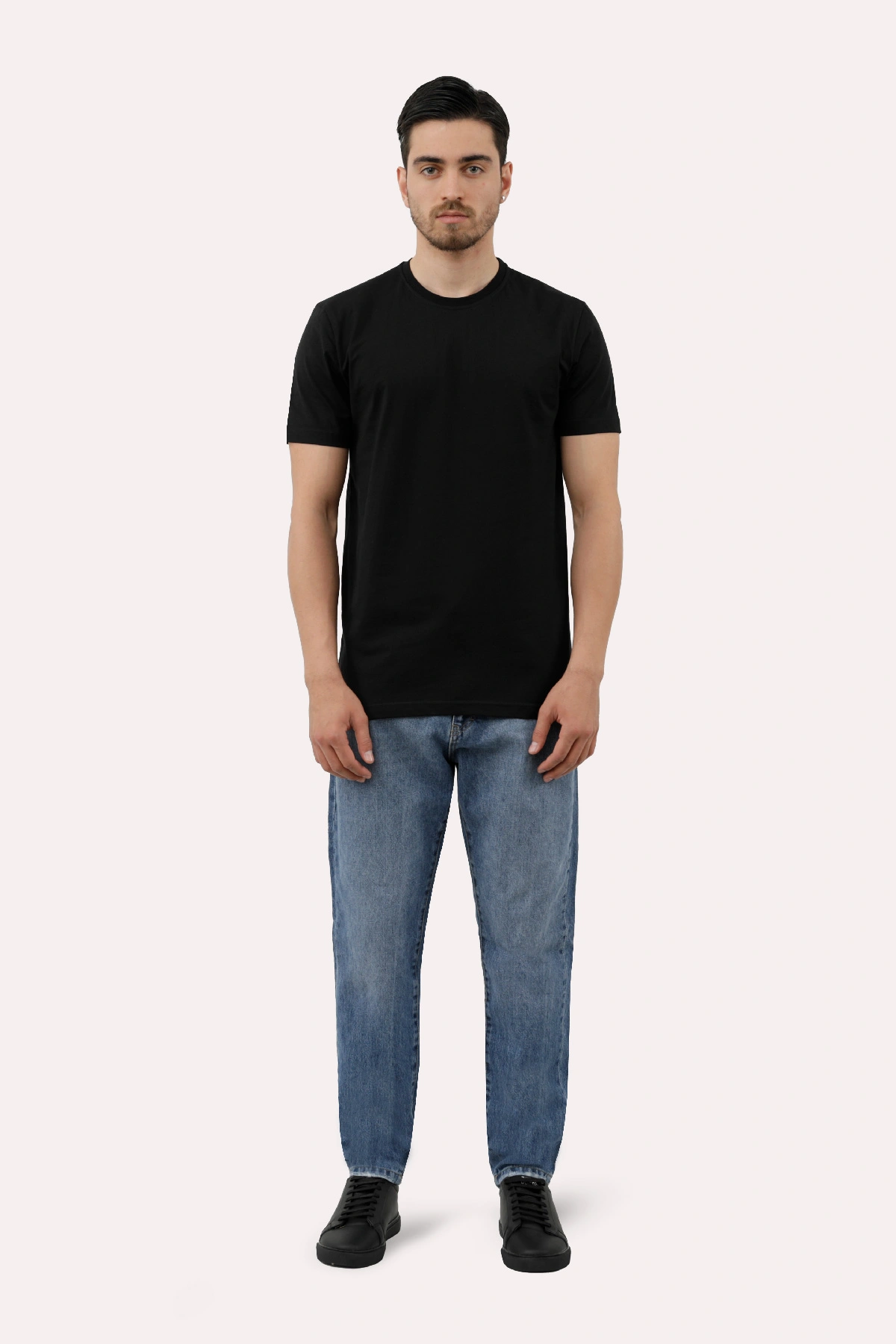 خرید تیشرت آستین کوتاه مردانه از فروشگاه اینترنتی پاتن جامه. تی شرت نخی مردانه ساده رنگ زرد روش