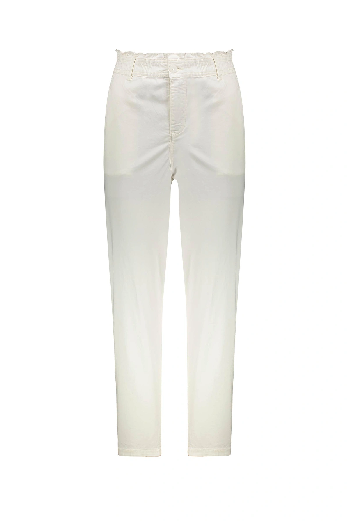 شلوار کتان رنگ شیری زنانه مدل راسته پاتن جامه/ قیمت شلوار کتان زنانه فروشگاه آنلاین پاتن جامه