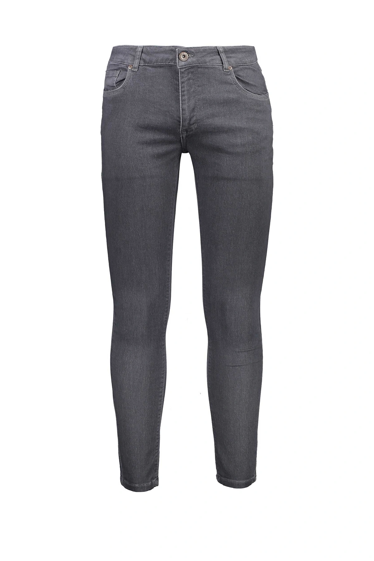 خرید شلوار جین جذب مردانه پاتن جامه. شلوار جین طوسی با قیمت مناسب و کیفیت بالا. شلوار جین جذب کش دار