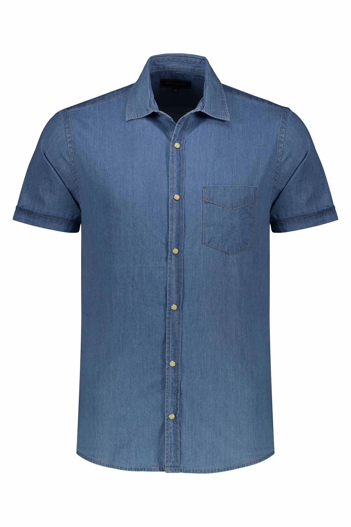 خرید پیراهن آستین کوتاه  جین مردانه پاتن جامه. قیمت پیراهن پاتن جامه.