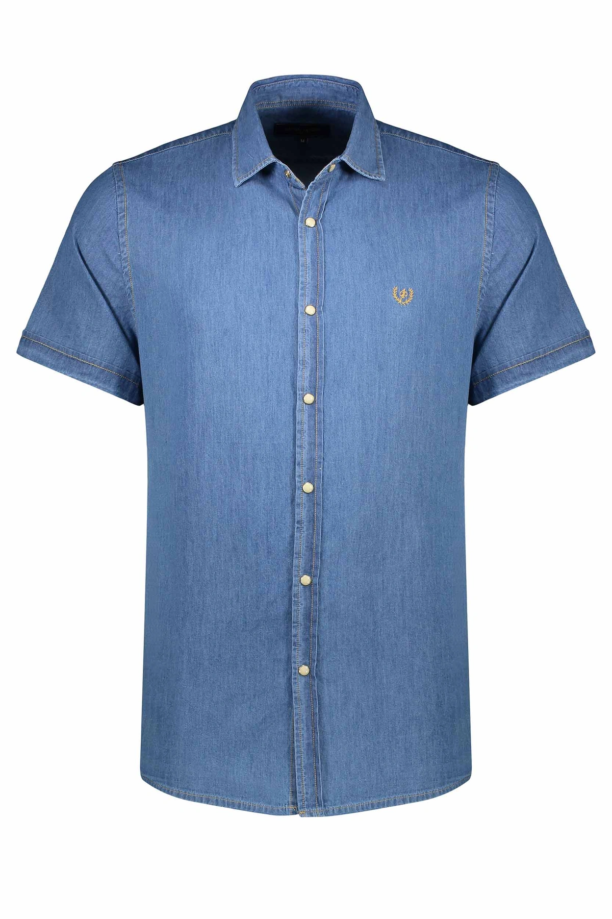 پیراهن جین آستین کوتاه مردانه. خرید پیراهن آستین کوتاه مردانه برند پاتن جامه. 