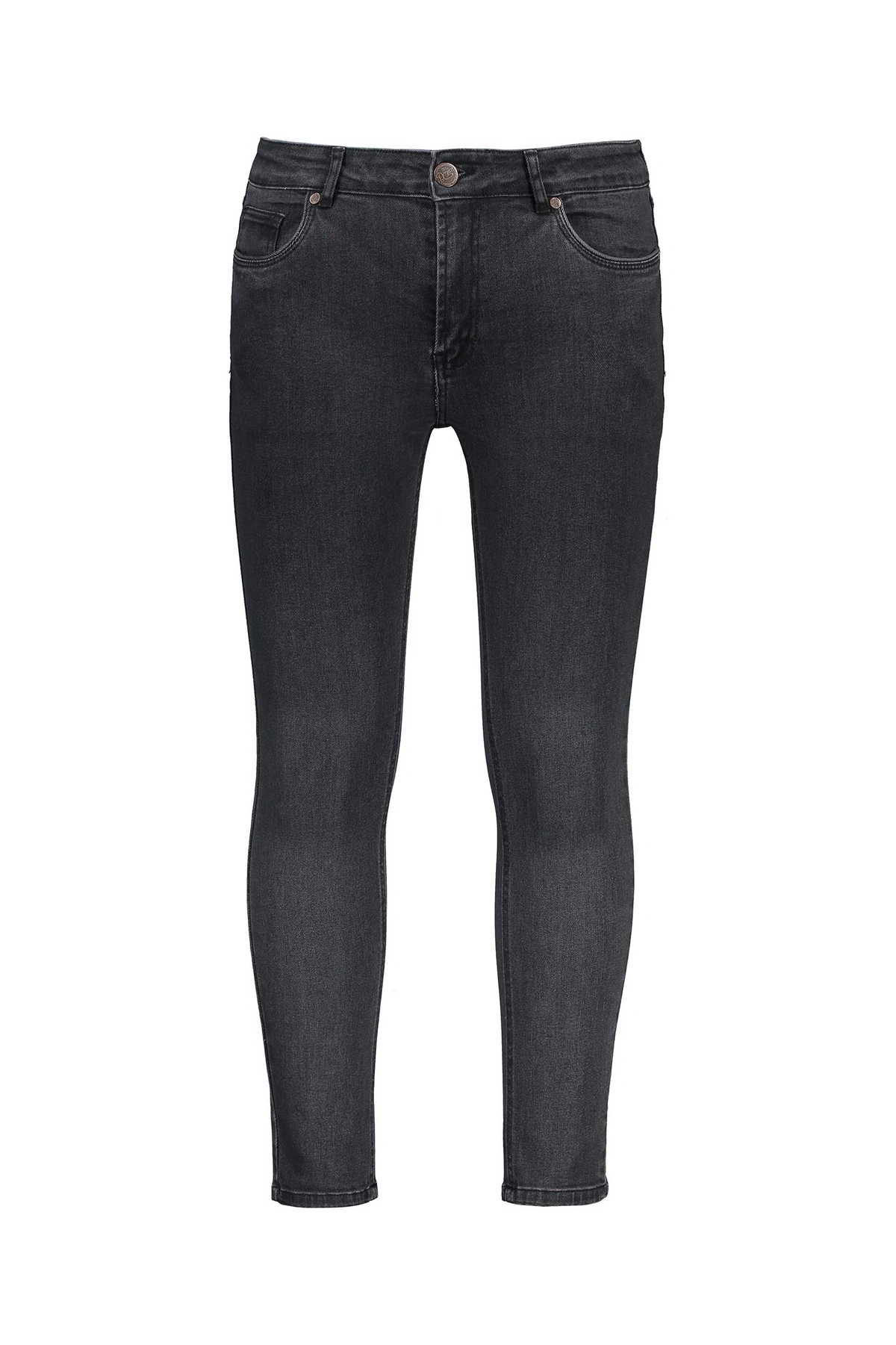 شلوار جین جذب مردانه رنگ ذغالی