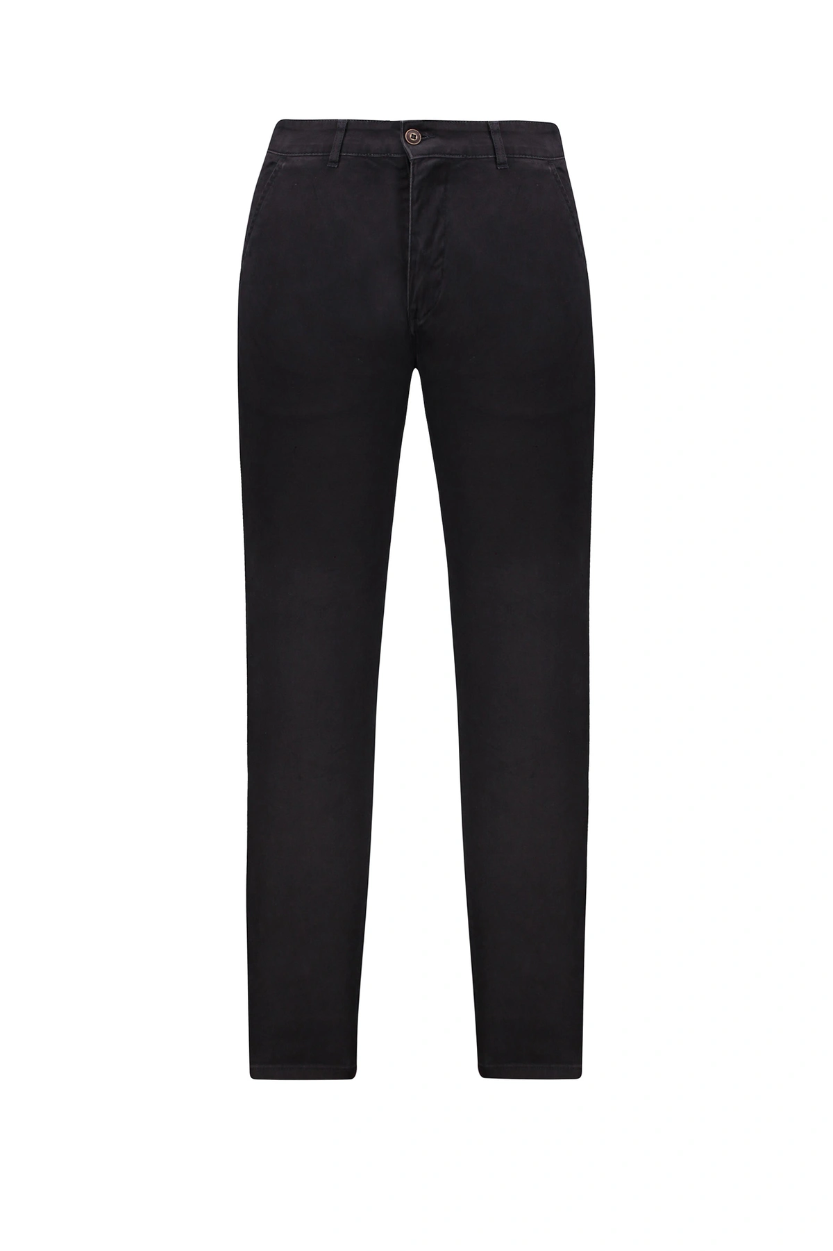 شلوار کتان مردانه مدل راسته رنگ ذغالی فیگارو پاتن جامه. 