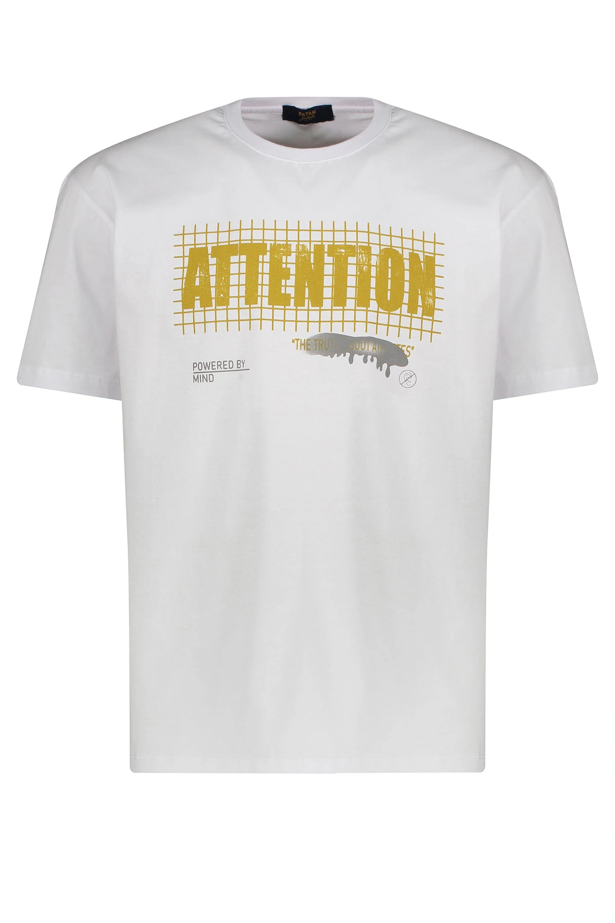 تیشرت آستین کوتاه مردانه چاپدار رنگ سفید طرح دار خرید آنلاین از فروشگاه پاتن جامه. 