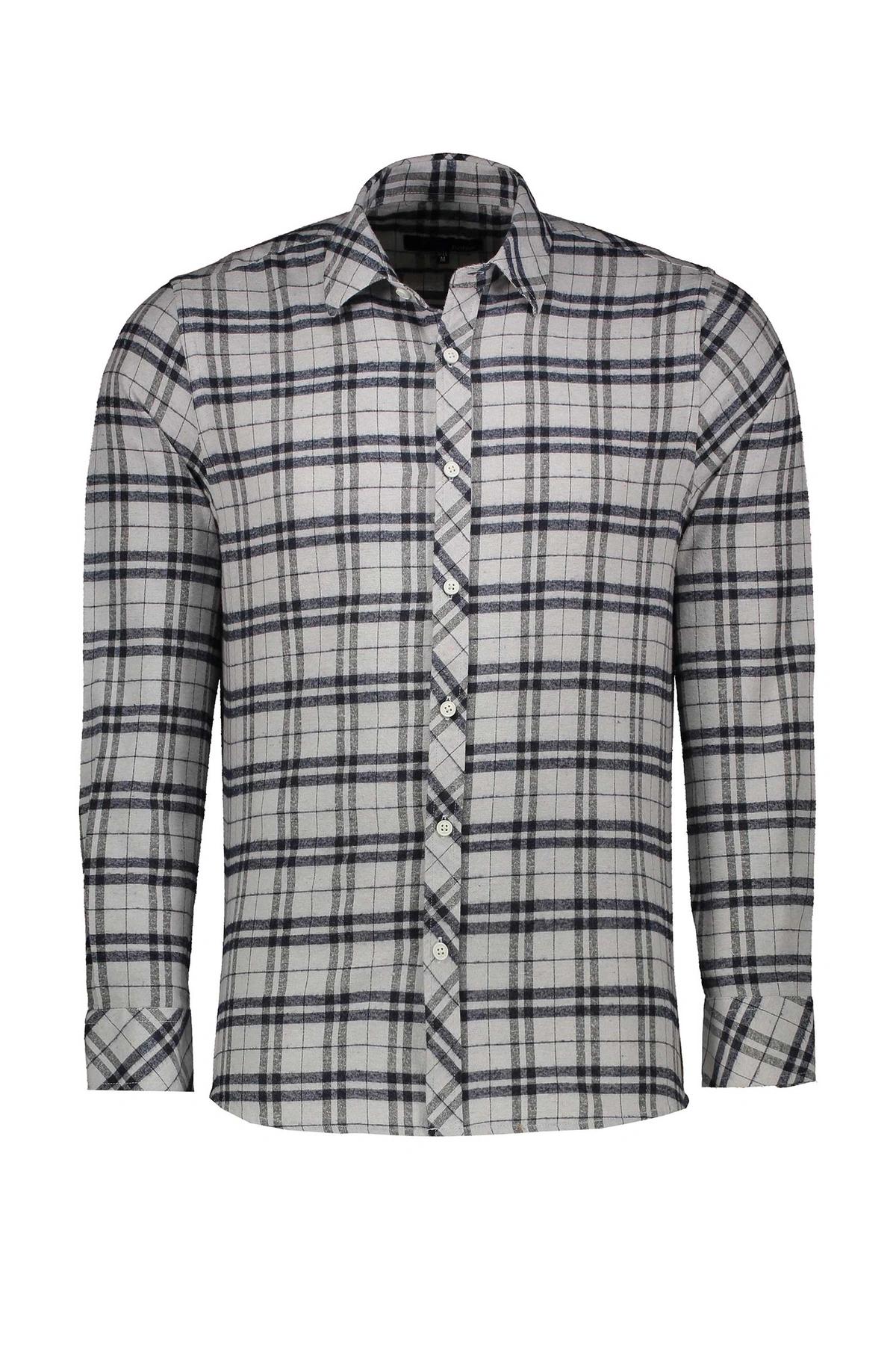 پیراهن کرکی آستین بلند مردانه استایل رگولار از برند پاتن جامه خرید با ارسال در سریعترین زمان.