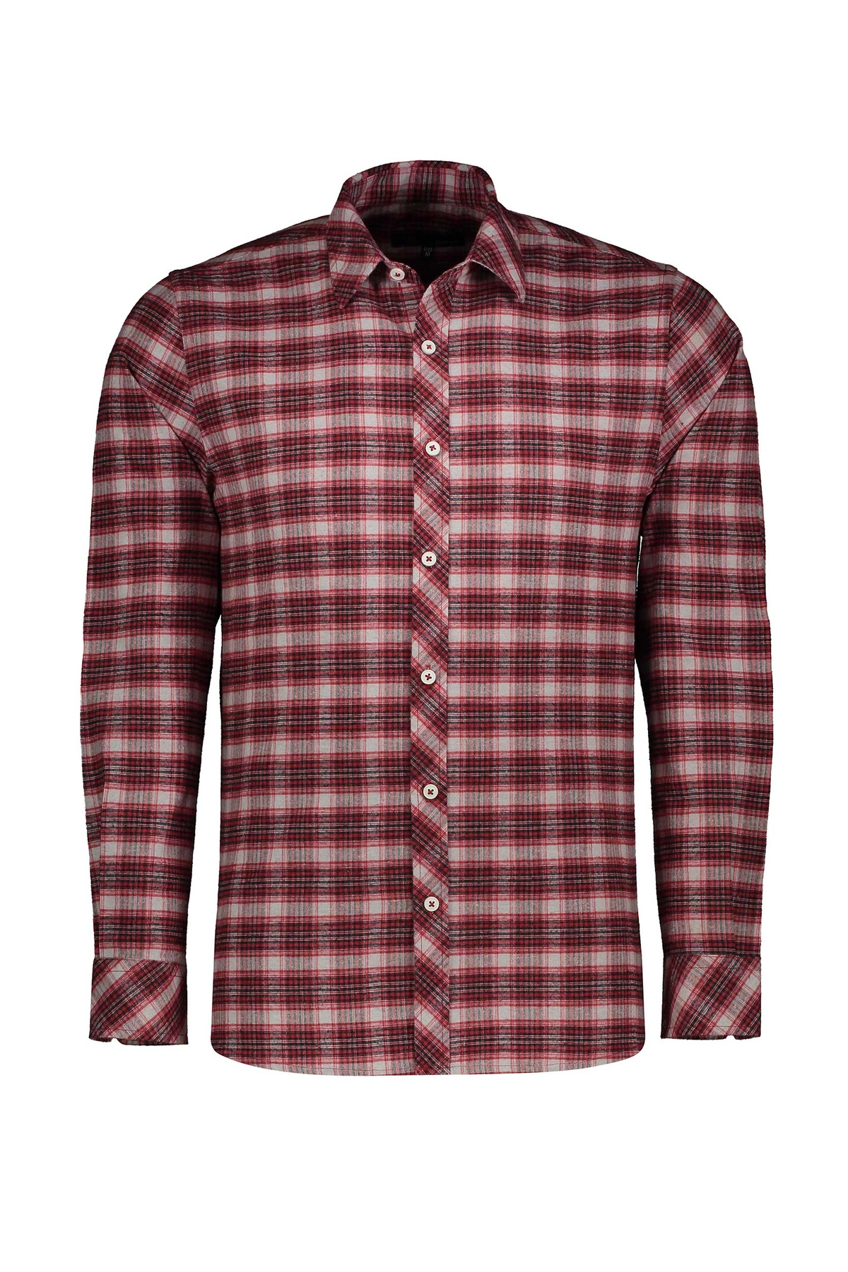 خرید پیراهن پشمی مردانه برند پاتن جامه طرح چهارخانه ارسال سریع و رایگان. 