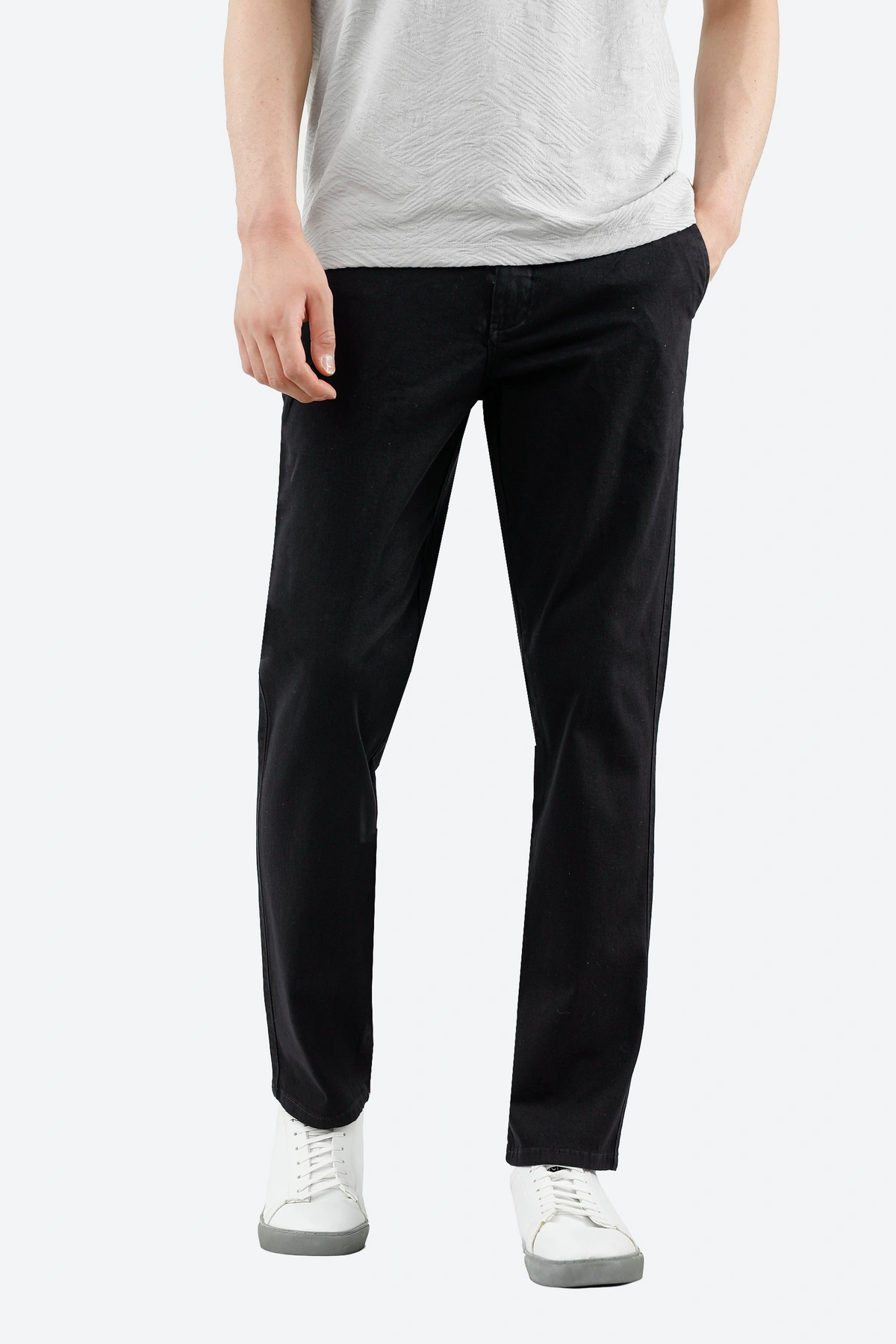 شلوار کتان مردانه فیگارو مشکی برند پاتن جامه استایل راسته دمپا معمولی خرید آسان با ارسال رایگان. 