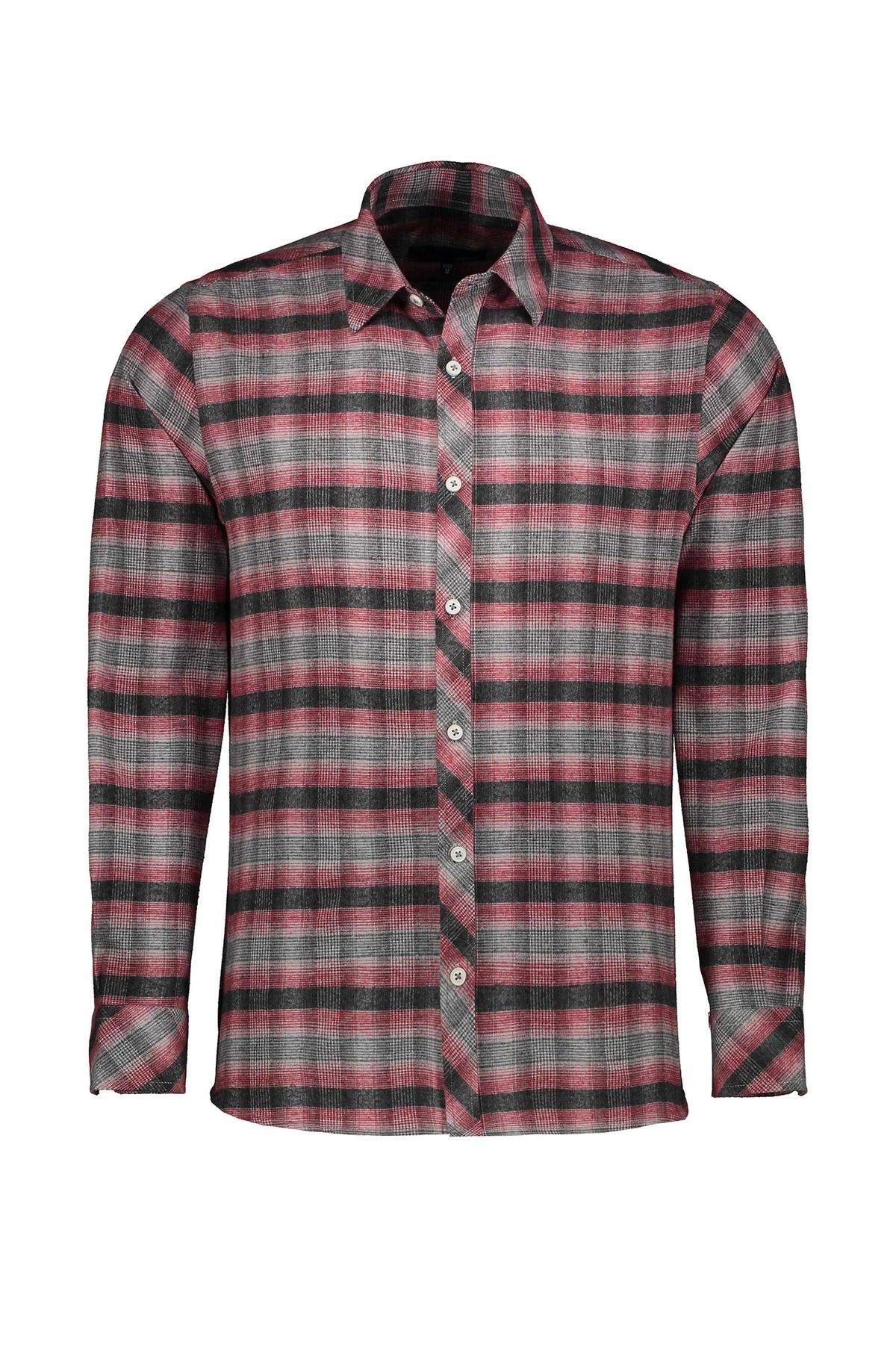 پیراهن پشمی آستین بلند مردانه استایل رگولار از برند پاتن جامه خرید با ارسال در سریعترین زمان.