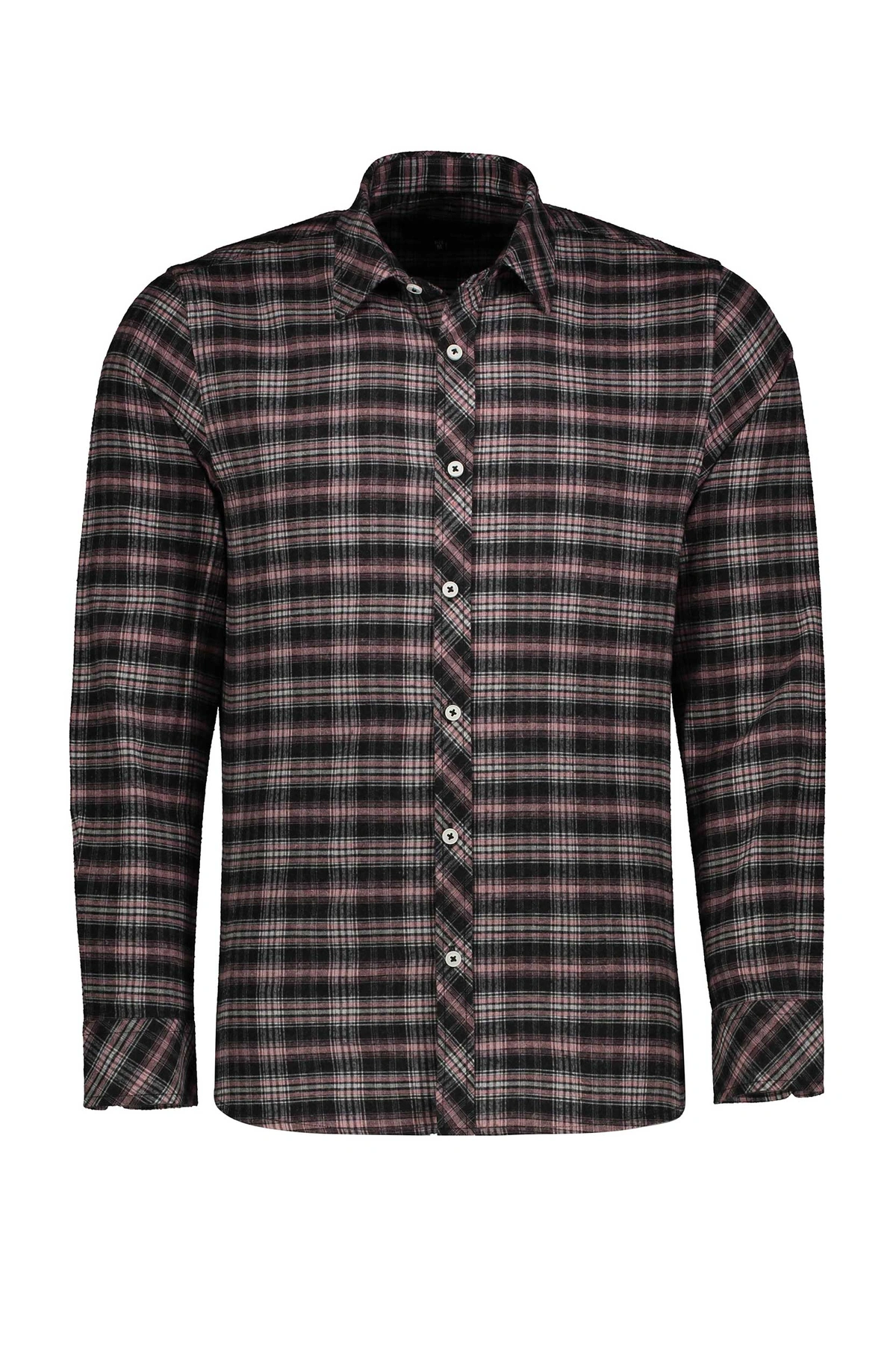 خرید پیراهن پشمی مردانه برند پاتن جامه طرح چهارخانه ارسال سریع و رایگان. 