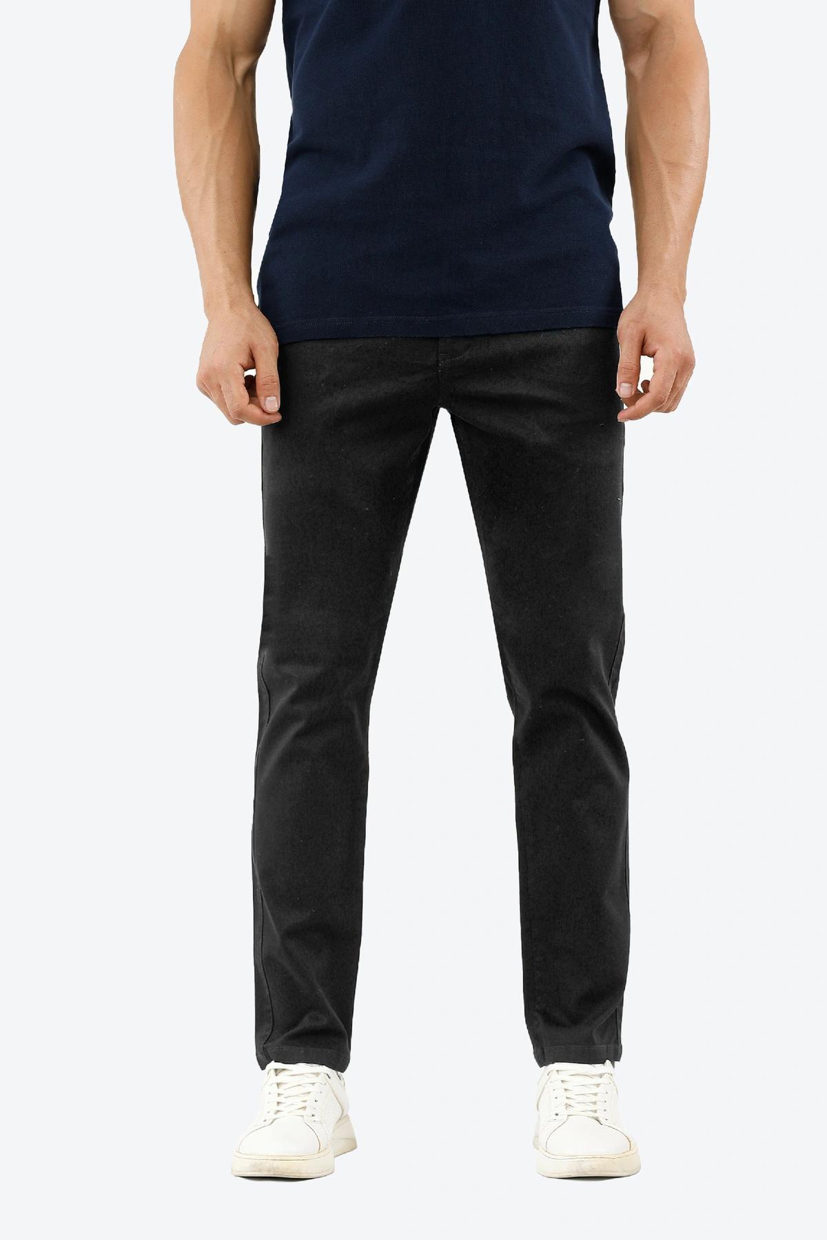 شلوار کتان مردانه جذب فاق کوتاه رنگ مشکی خرید آنلاین با ارسال رایگان از فروشگاه آنلاین پاتن جامه.