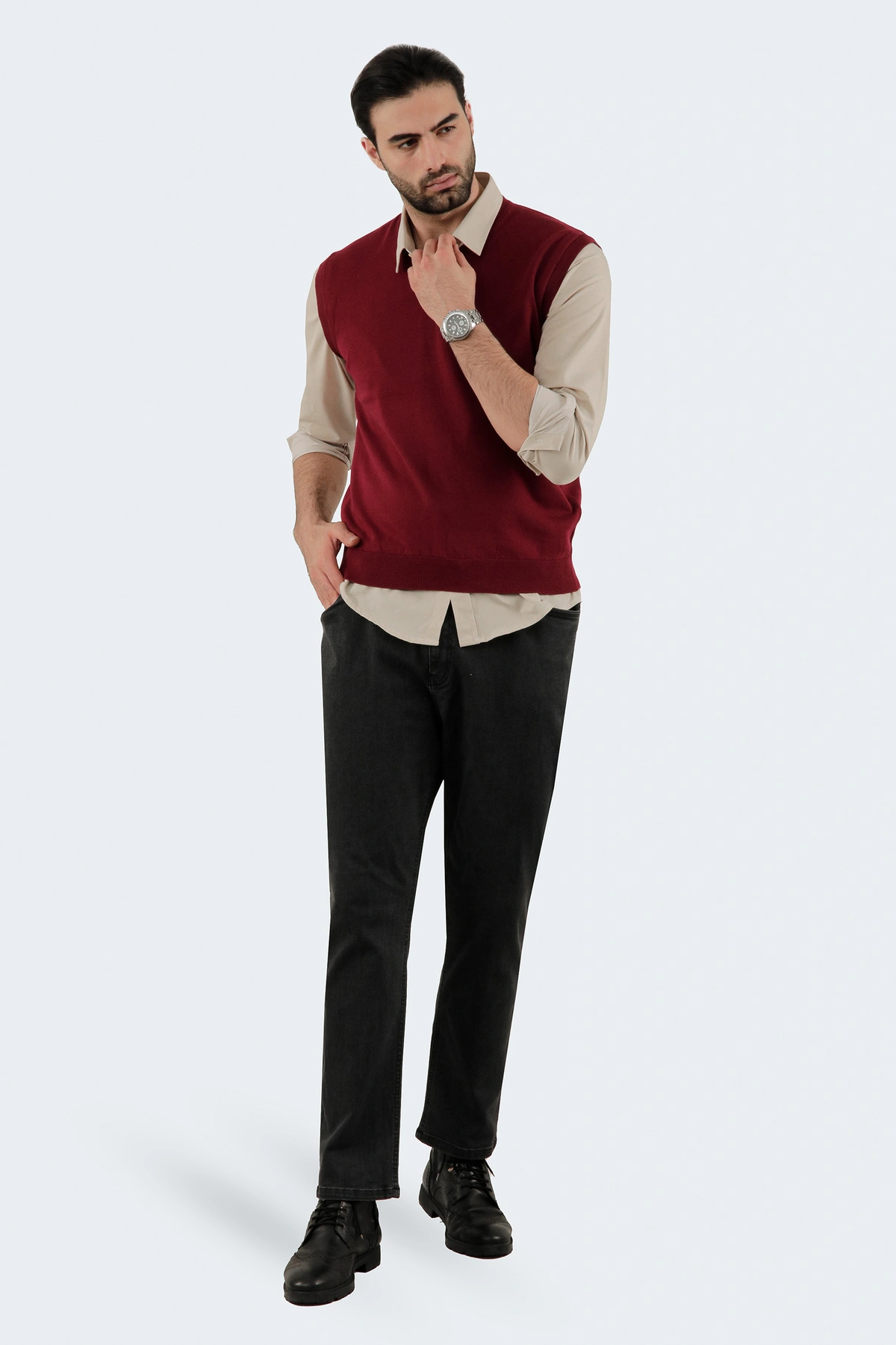 خرید ژیله مردانه ، ژیله بافت مردانه از جنس صد در صد پنبه، ضخامت متوسط و گرم خرید آسان و ارسال رایگان