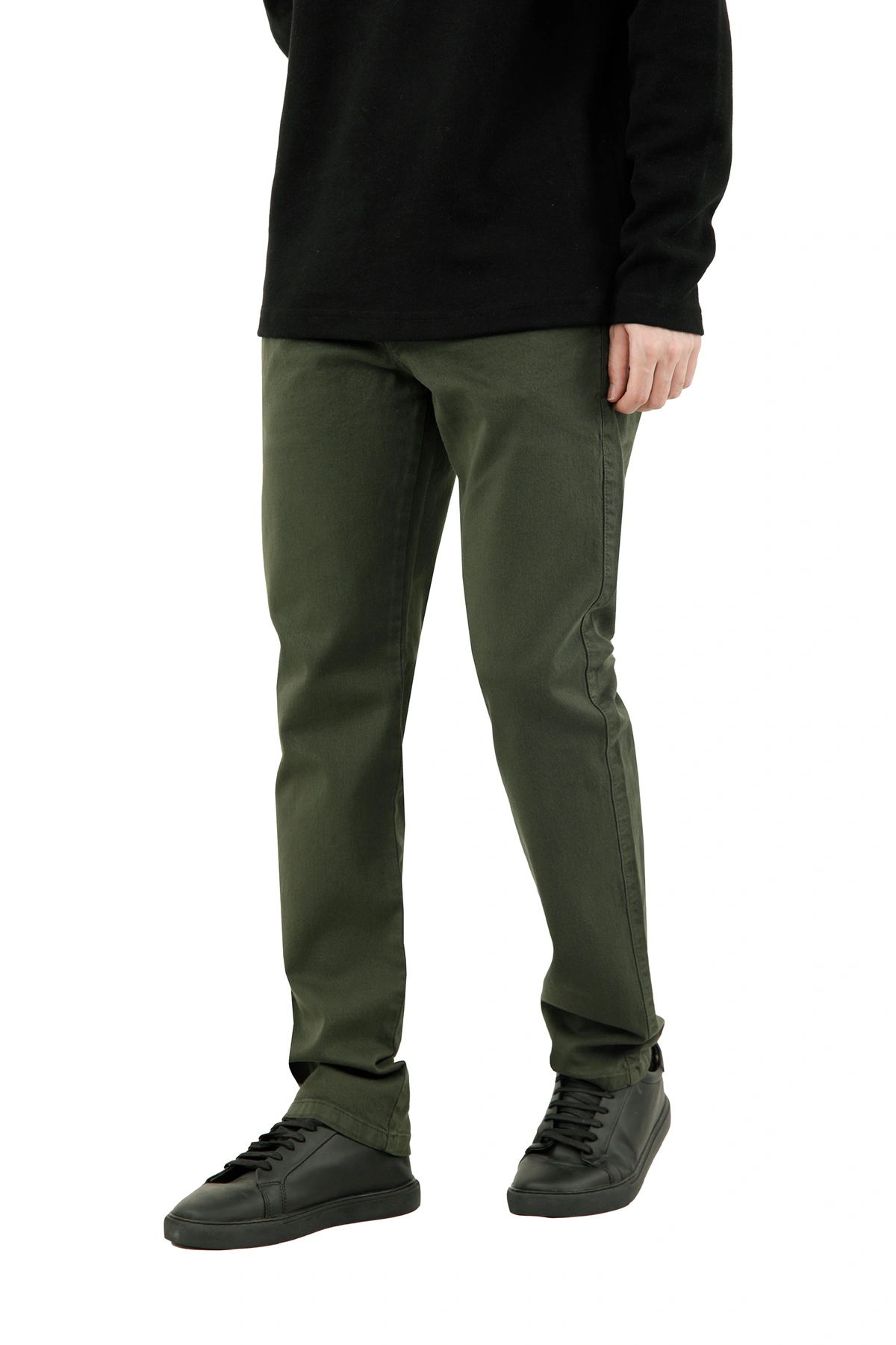 شلوار کتان مردانه مدل راسته ، رنگ سبز تیره با فاق متوسط ، خرید آنلاین ارسال رایگان. 