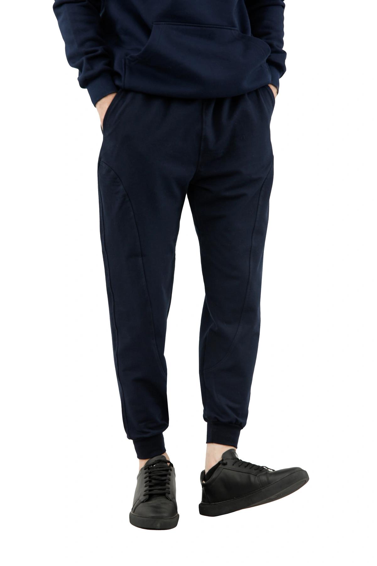 شلوار اسلش مردانه ، خرید شلوار اسلش کمر کشی دمپا کشی تریکو رنگ سرمه ای  با ارسال رایگان. 