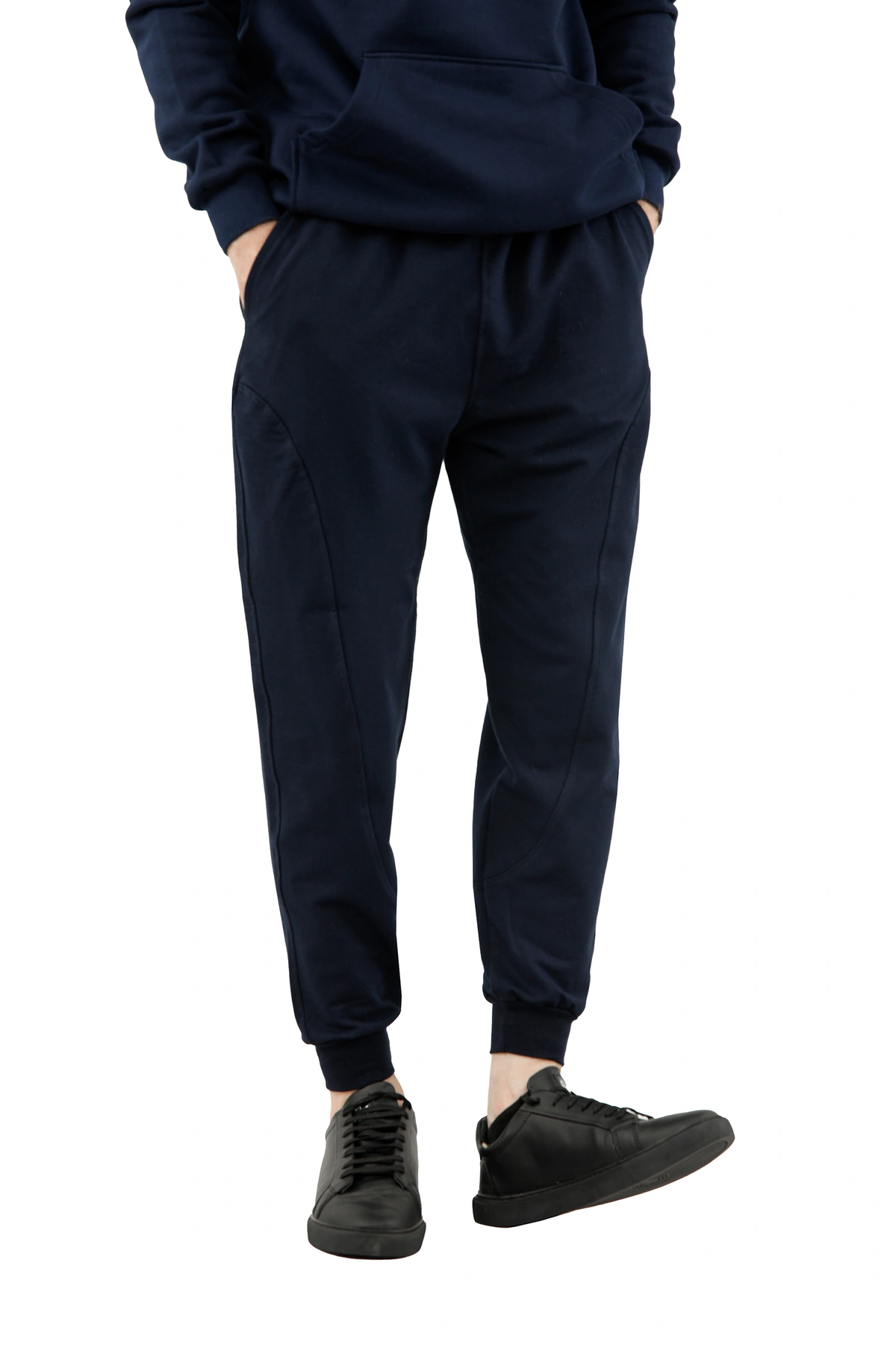 شلوار اسلش مردانه ، خرید شلوار اسلش کمر کشی دمپا کشی تریکو رنگ سرمه ای  با ارسال رایگان. 