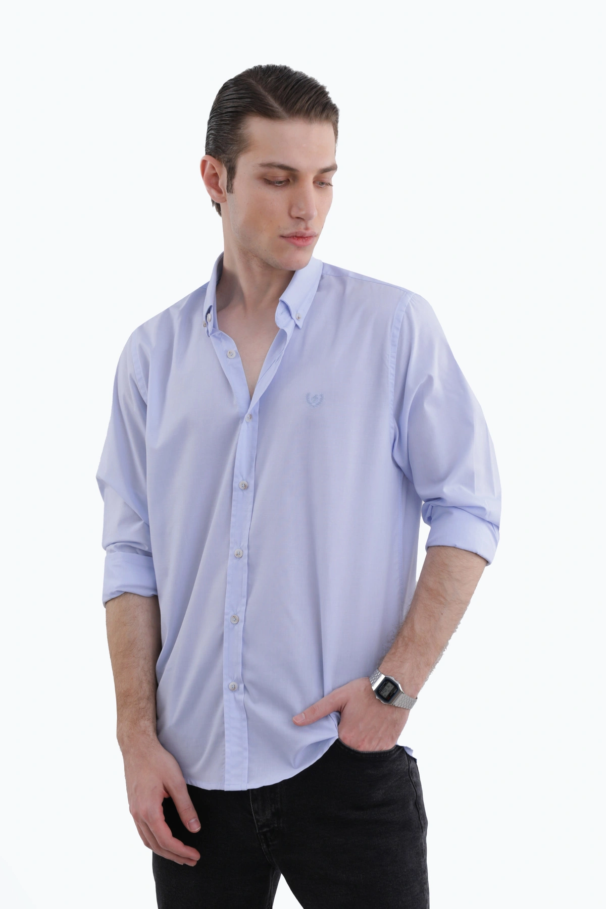 پیراهن آستین بلند مردانه رگولار ،مناسب استفاده روزمره و مهمانی اداری.