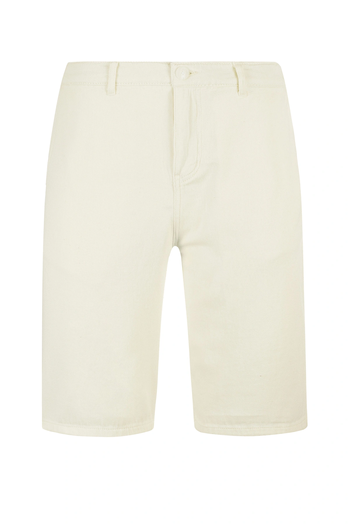 خرید شلوارک کتان مردانه رنگ شیری ، شلوارک دارای دو جیب جانبی قد تا بالای زانو ارسال سریع و رایگان. 