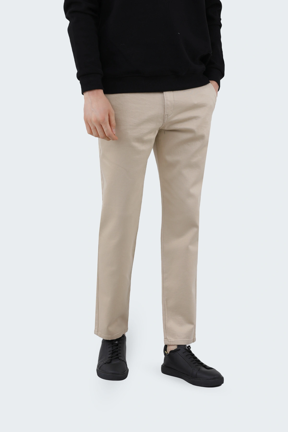 خرید شلوار کتان مردانه مدل راسته فیگارو پاتن جامه ، رنگ کرم روشن خرید آسان و ارسال رایگان. 