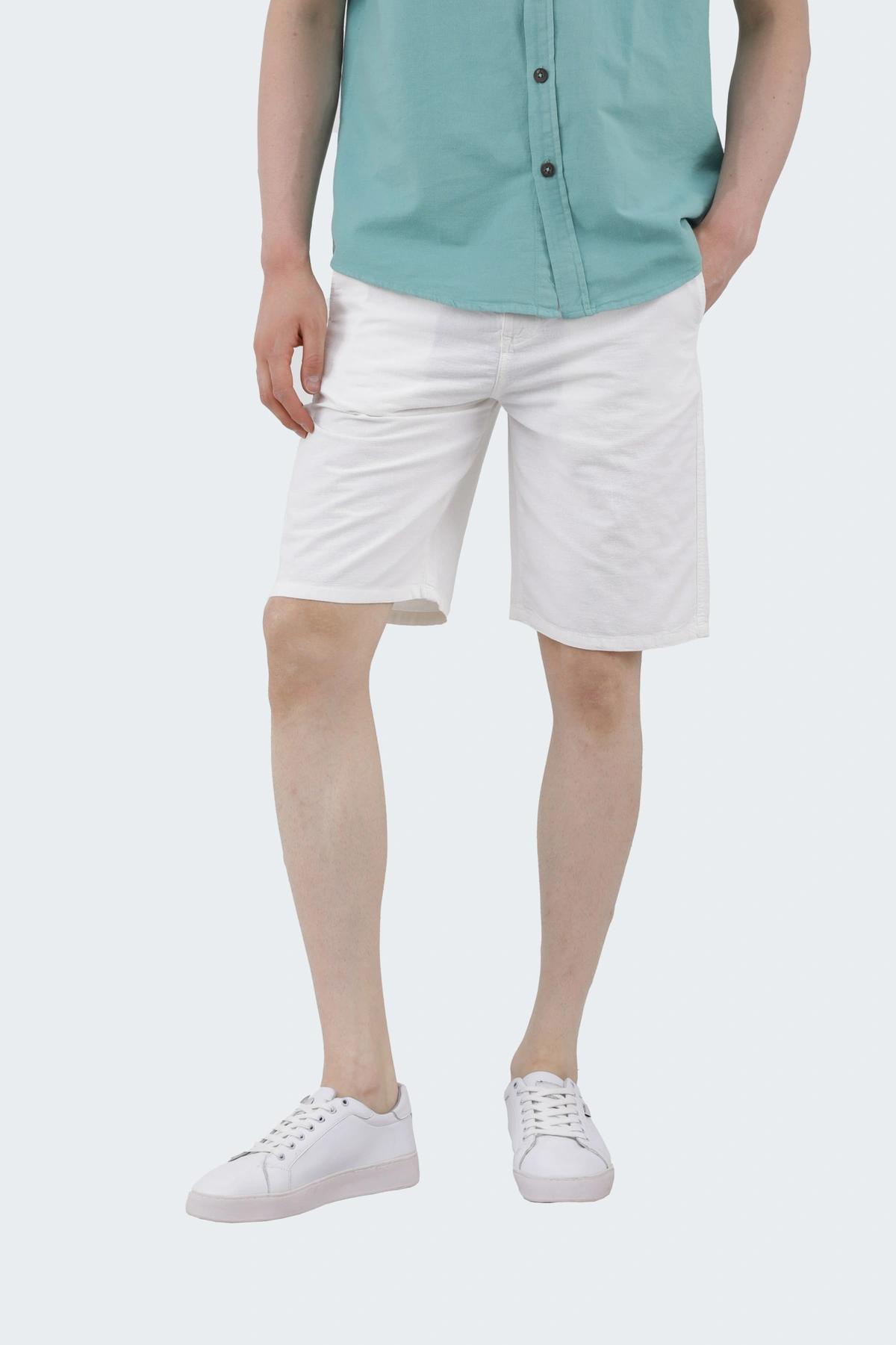 شلوارک سفید مردانه ، شلوارک لینن خنک مناسب فصل گرم خرید آسان با ارسال رایگان. 