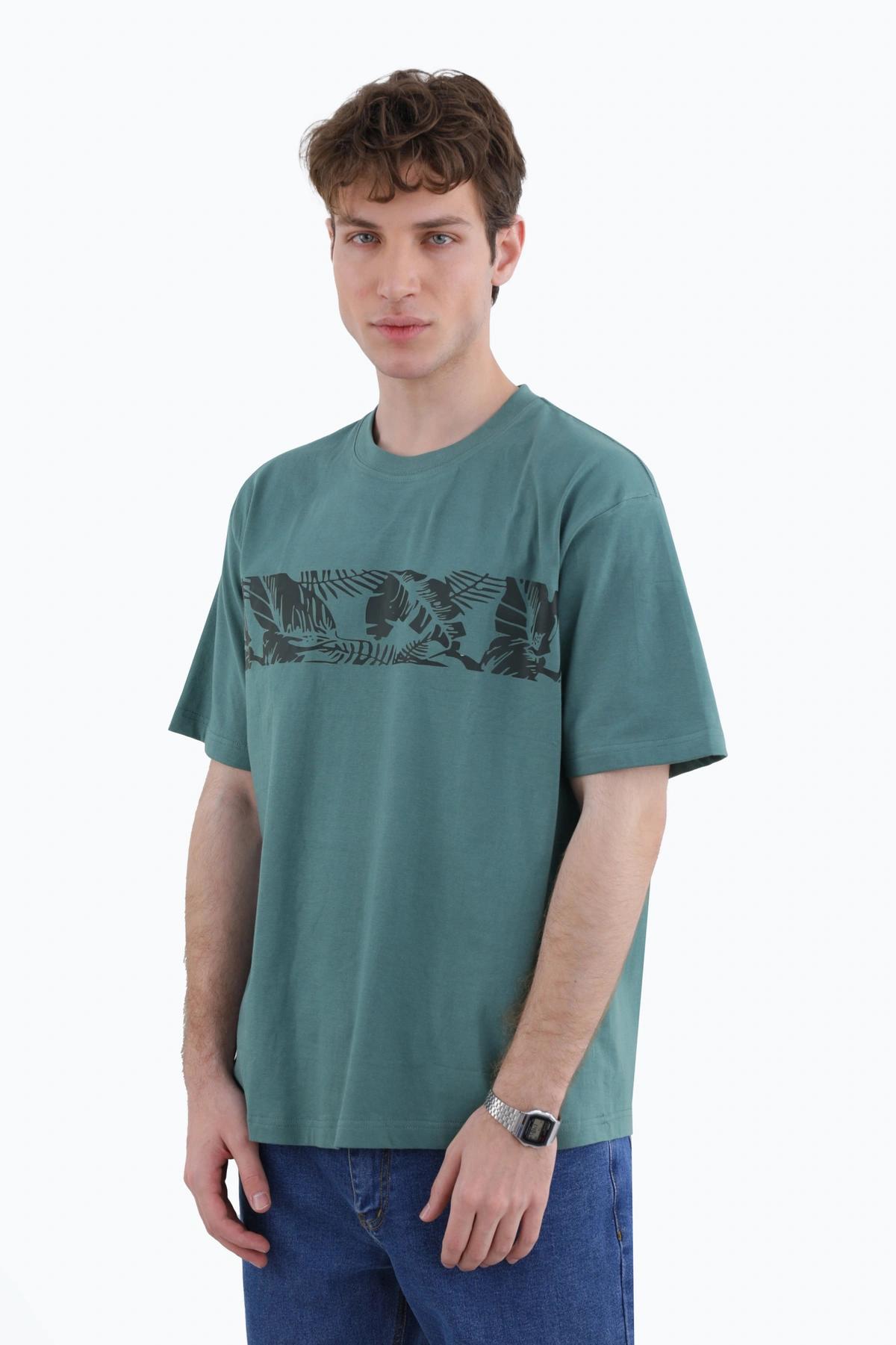 خرید تیشرت آستین کوتاه مردانه چاپدار ، رنگ سبز ، تیشرت بدون درز خرید و ارسال رایگان. 