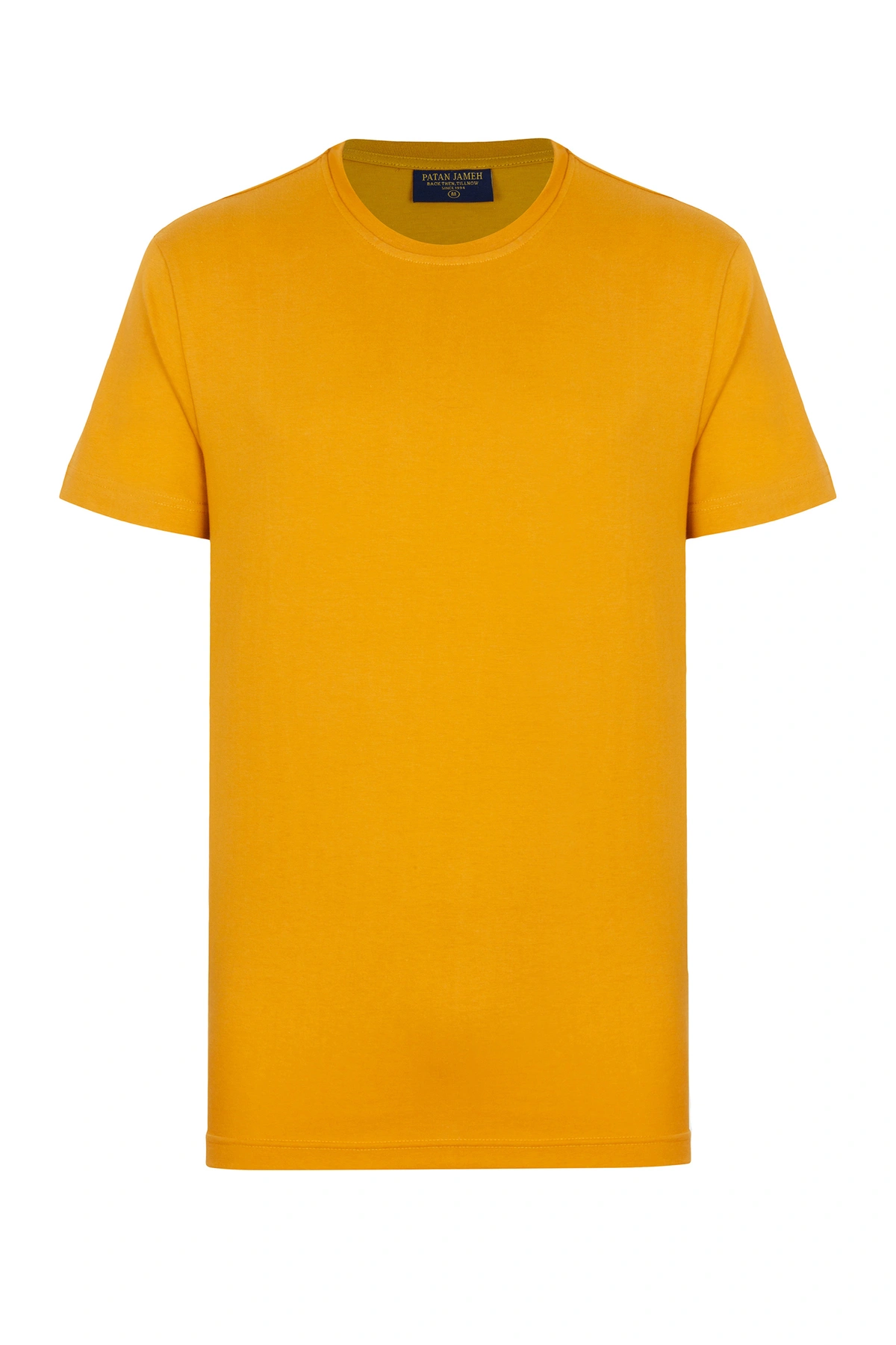 خرید تیشرت آستین کوتاه ساده مردانه رنگ زرد پرتقالی ، تیشرت ساده یقه گرد خرید و ارسال رایگان. 