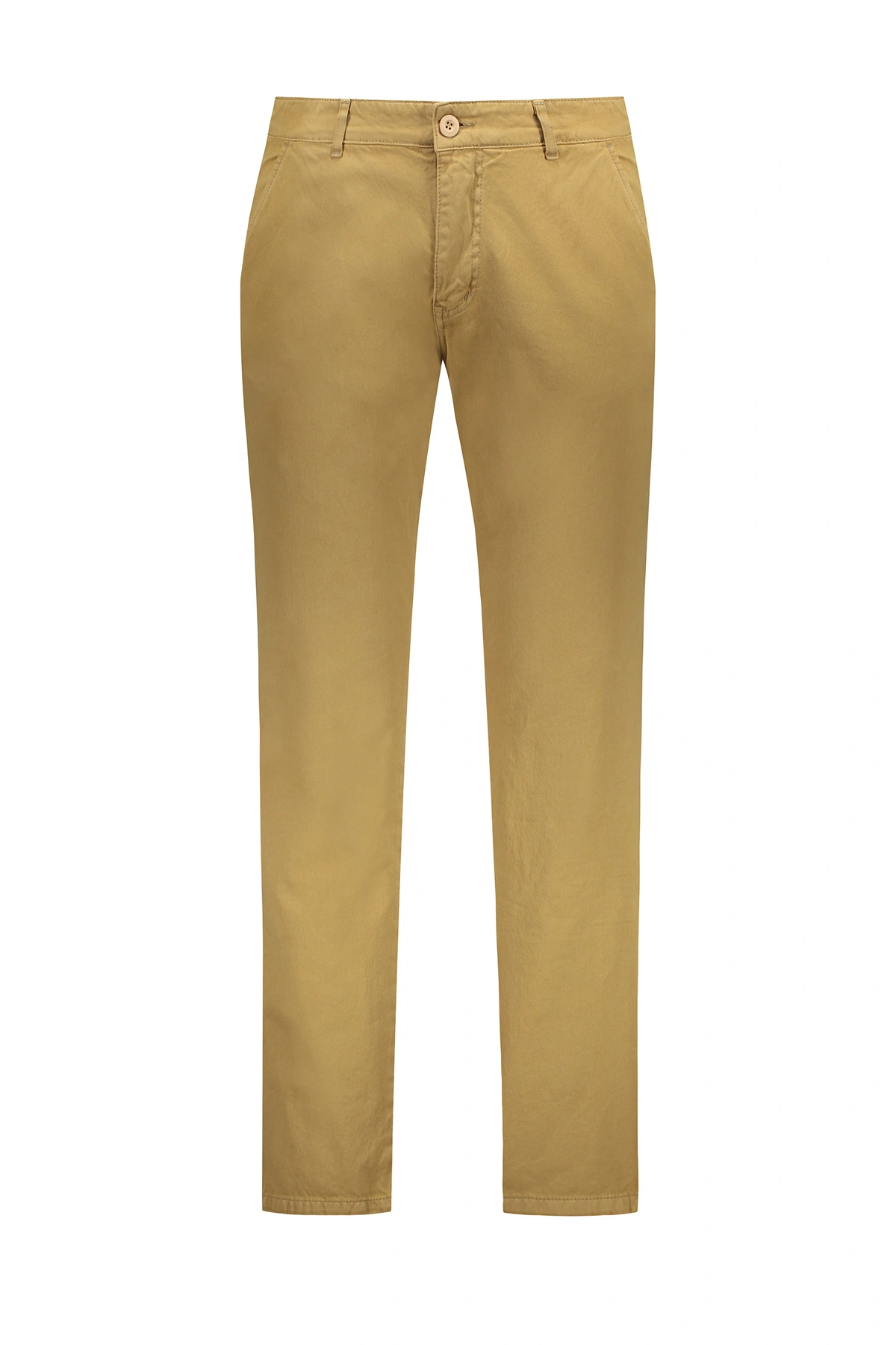 شلوار کتان مردانه مدل فیگارو رنگ شتری روشن