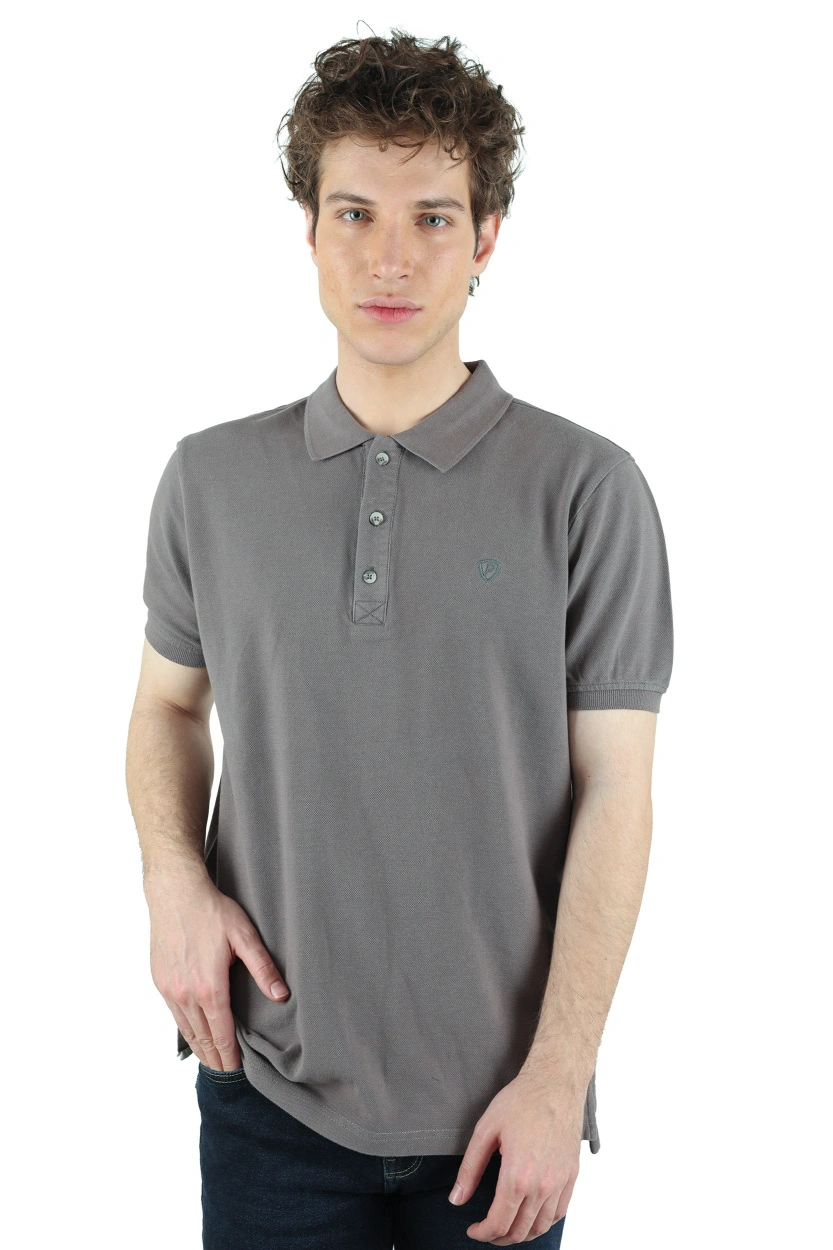 پولوشرت کرمی آستین کوتاه مردانه