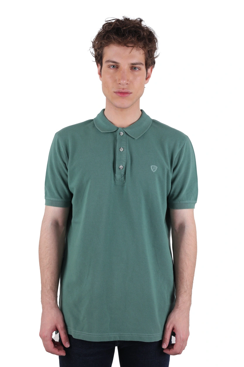 پولوشرت کرمی آستین کوتاه مردانه