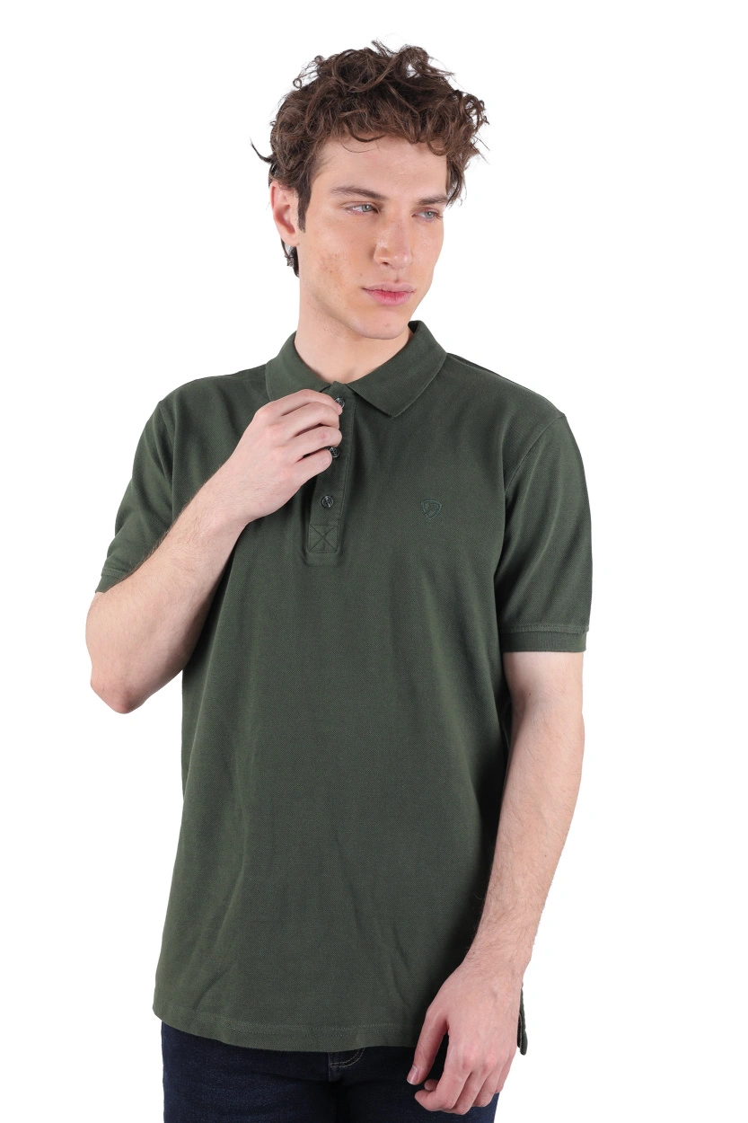 پولوشرت کرمی آستین کوتاه مردانه