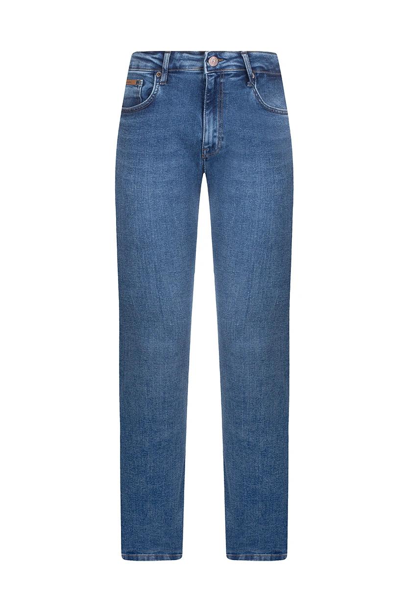 شلوار جین مردانه رنگ آبی تیره مدل رگولار راسته