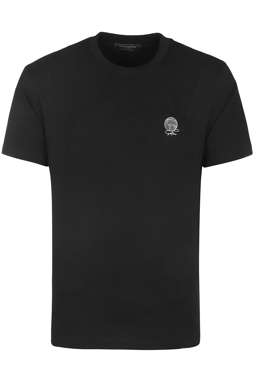 تیشرت آستین کوتاه یقه گرد مردانه چاپدار رنگ مشکی