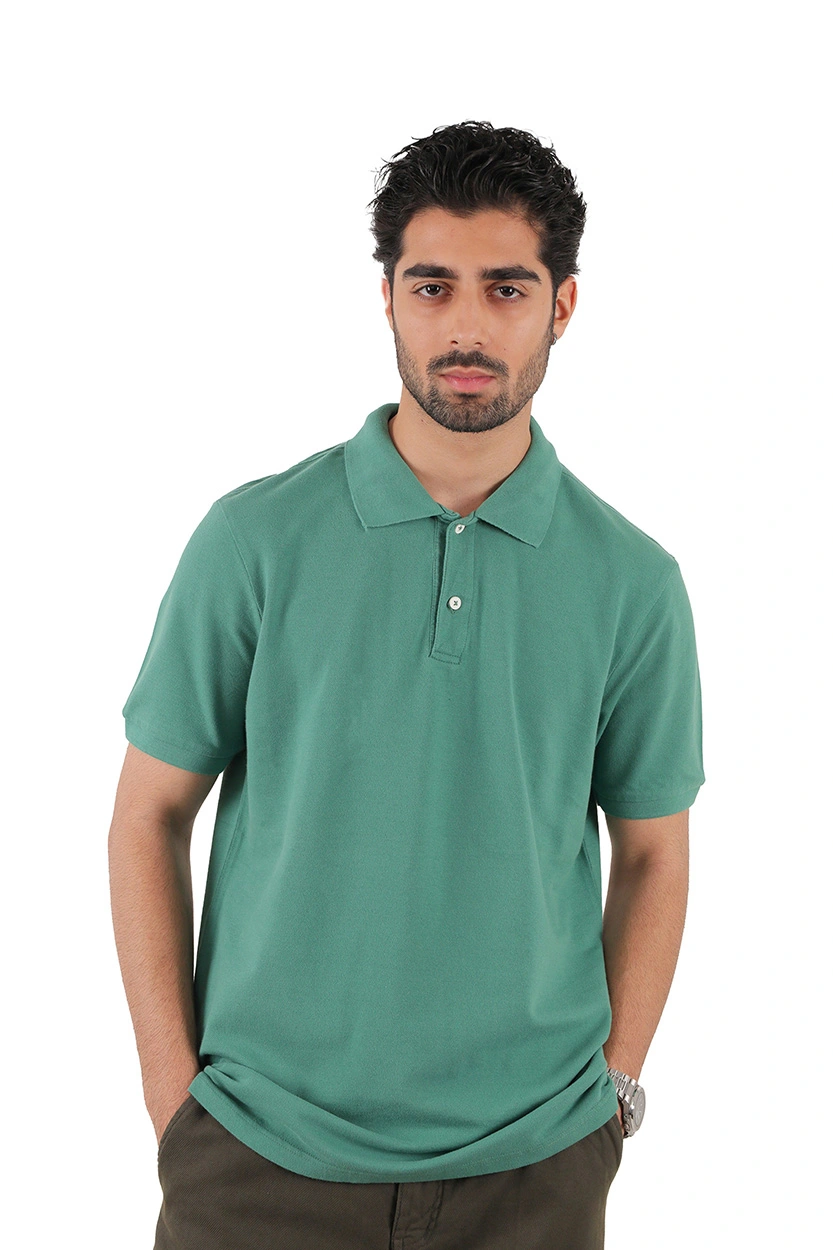 پولوشرت آستین کوتاه مردانه رنگ سبز نعنایی