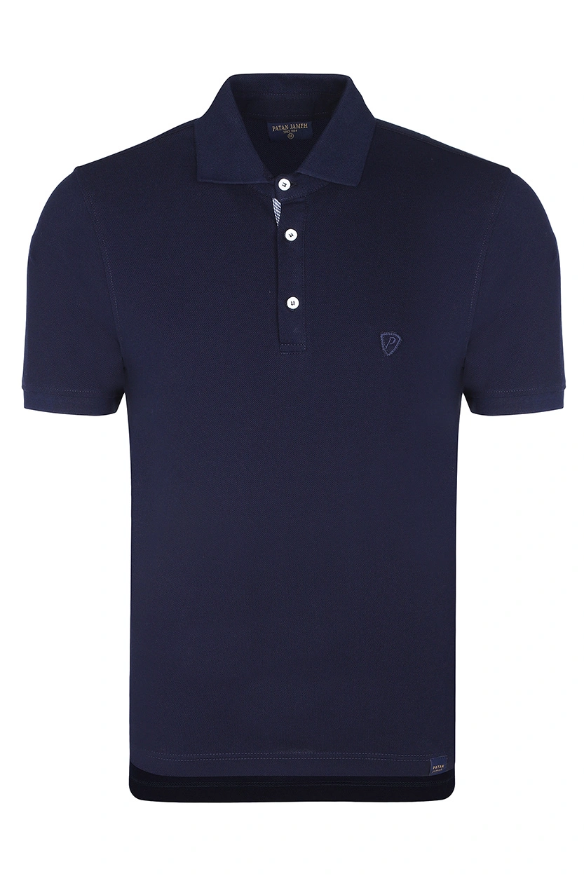 پولوشرت آستین کوتاه مردانه رنگ سرمه ای 2
