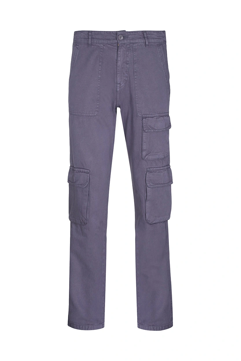 شلوار کتان 5 جیب مردانه رنگ طوسی 